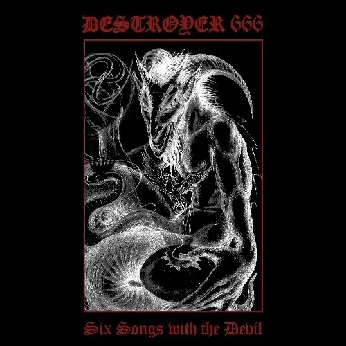 DESTRÖYER 666 · Six Songs with the Devil | GLASS TRANSPARENT LP (Black Metal Vinyl) · Bild 1