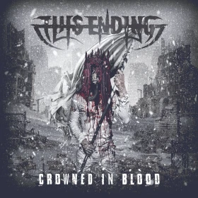 THIS ENDING · Crowned In Blood | WHITE/BLACK MARBLED LP (Death Metal Vinyl) · Bild 1