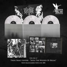 THOU SHALT SUFFER · Into The Woods Of Belial | WHITE/BLACK MARBLED 3LP (Death Metal Vinyl) · Bild 3
