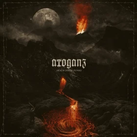 ARROGANZ · Death Doom Punks | ORANGE/BLACK GALAXY LP (Death Metal Vinyl) · Bild 1