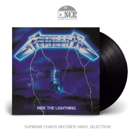 METALLICA · Ride The Lightning (Remastered) | BLACK LP (Thrash Metal Vinyl)