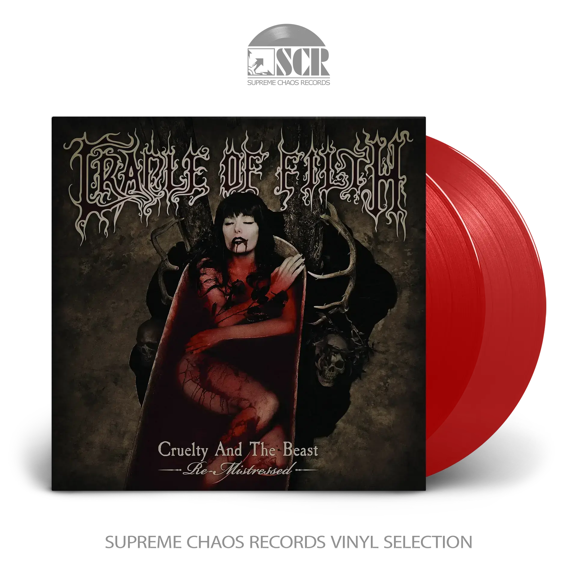 CRADLE OF FILTH · Cruelty and the Beast (Re-Mistressed) | TRANSPARENT RED 2LP (Black Metal/Gothic Metal Vinyl)