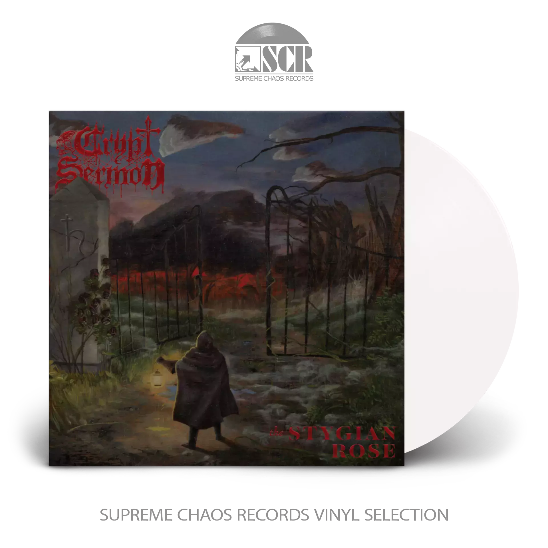 CRYPT SERMON - The Stygian Rose · WHITE LP (Doom Metal Vinyl)