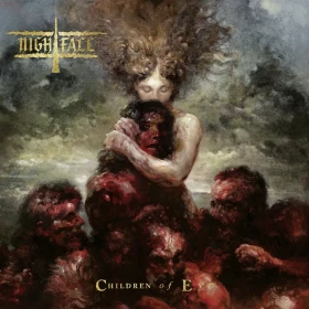 NIGHTFALL · Children Of Eve | WHITE/YELLOW MARBLED LP (Symphonic Death Metal Vinyl) · Bild 1