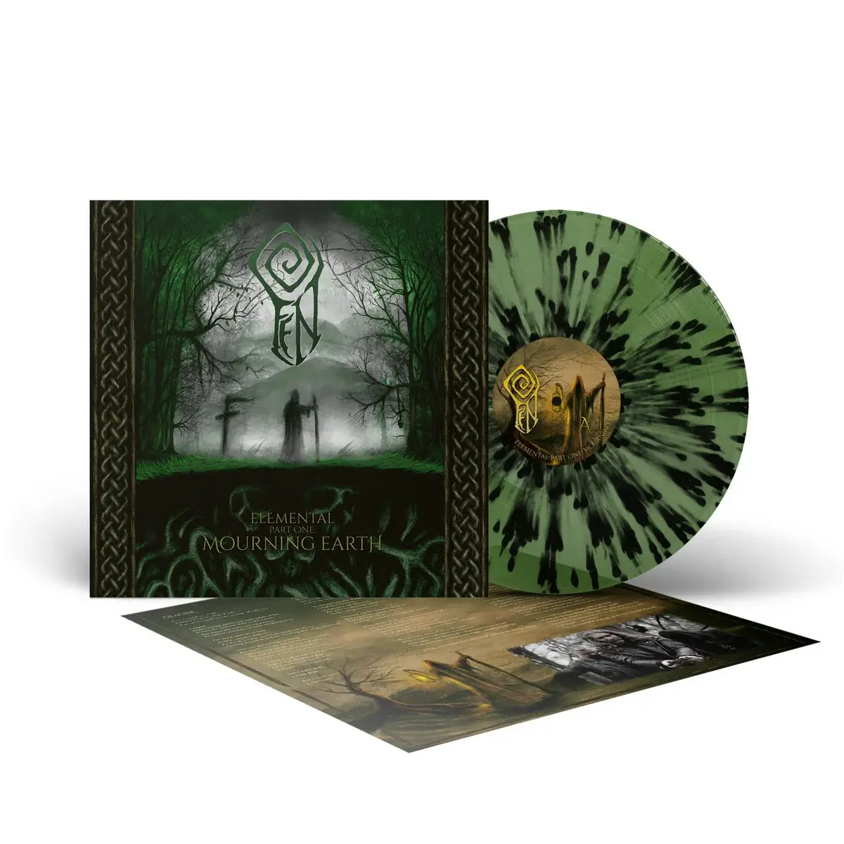 FEN · Elemental Part One: Mourning Earth | GREEN/BLACK SPLATTER LP (Post Metal/Black Metal Vinyl) · Bild 2