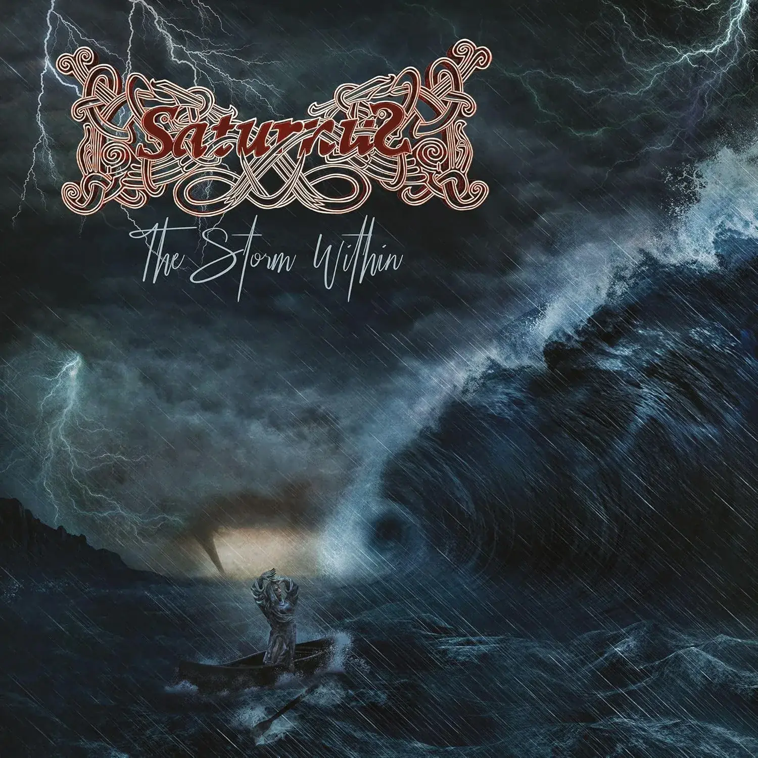 SATURNUS · The Storm Within | WHITE/BLUE 2LP (Doom Metal/Death Metal Vinyl) · Bild 1