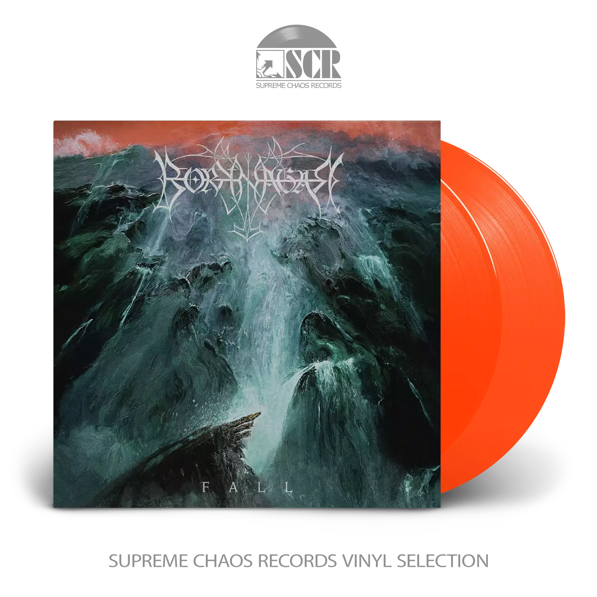BORKNAGAR - Fall · NEON ORANGE DLP (Black Metal Vinyl)