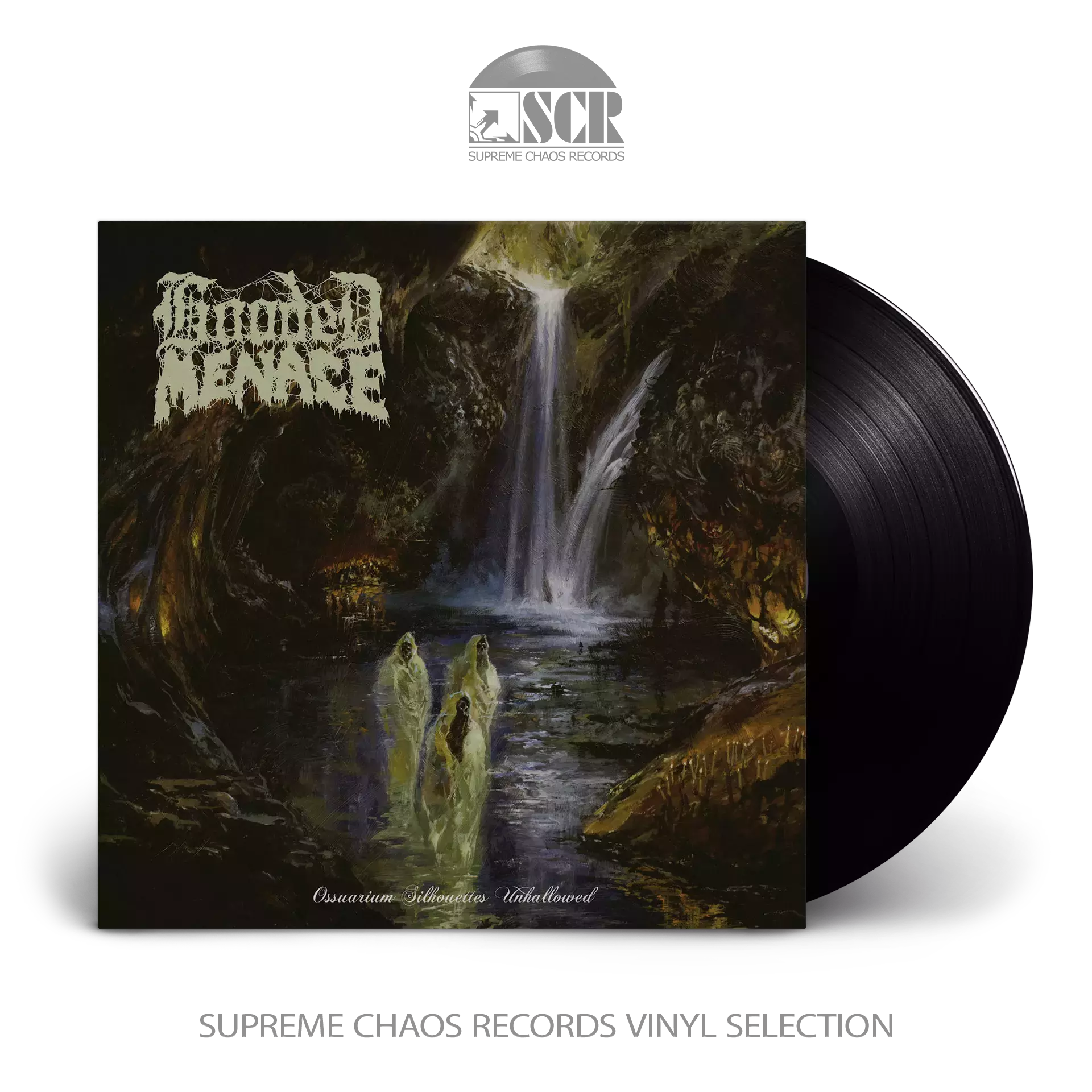 HOODED MENACE · Ossuarium Silhouettes Unhallowed | BLACK LP (Doom Metal/Death Metal Vinyl)