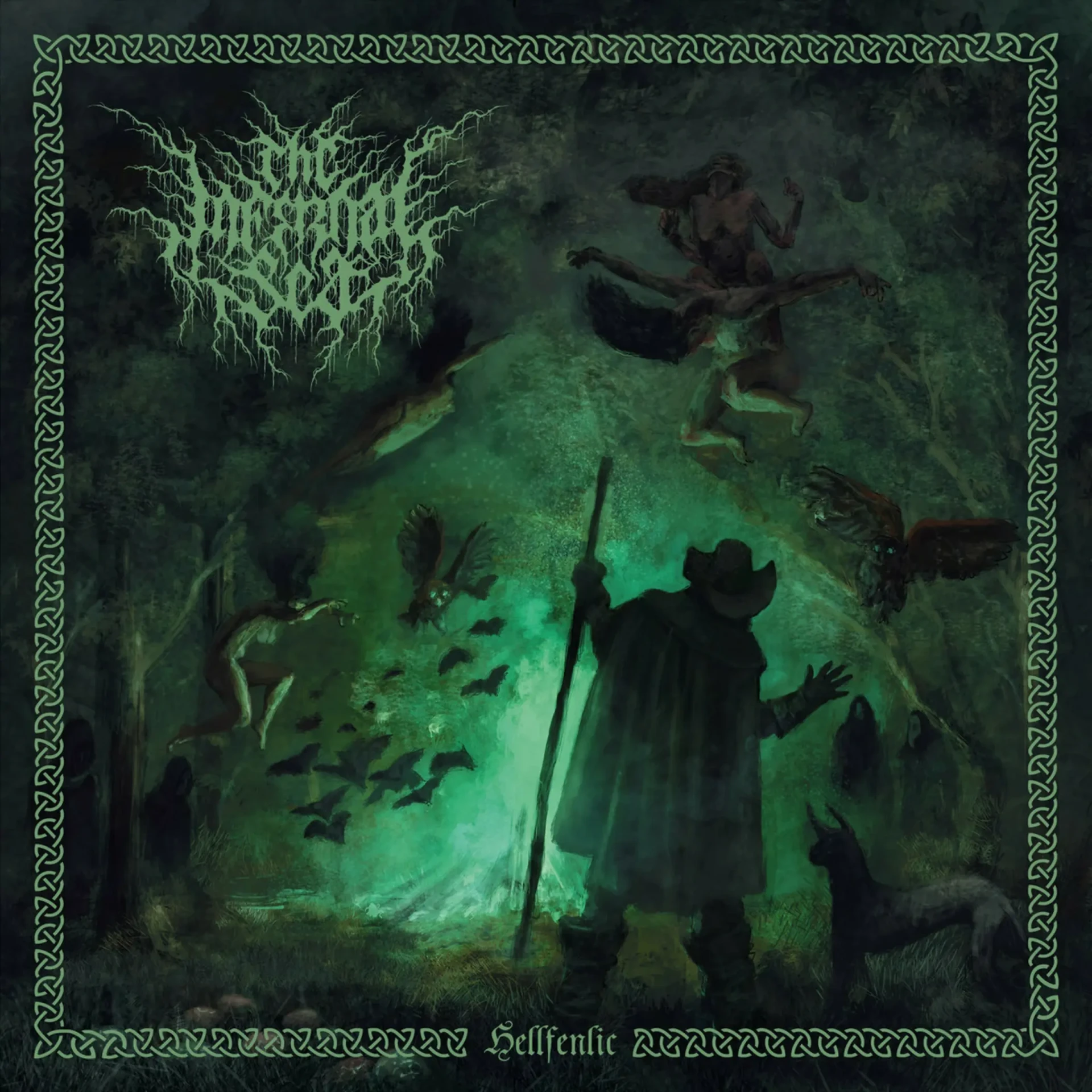 THE INFERNAL SEA · Hellfenlic | GREEN/BLACK SPLATTER LP (Black Metal Vinyl) · Bild 1