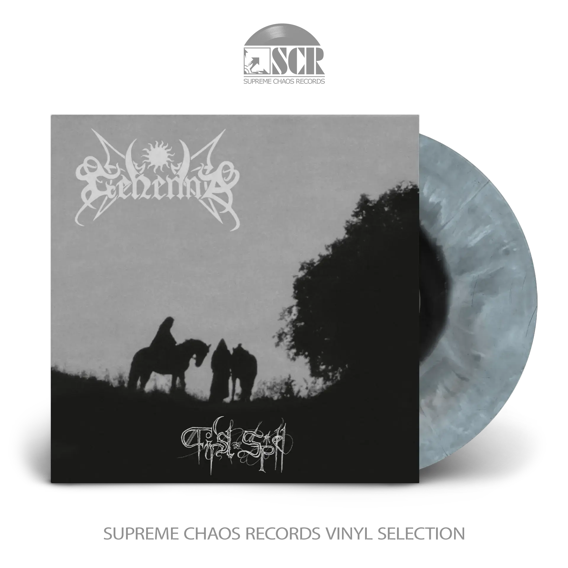 GEHENNA · First Spell | BLACK/WHITE ICE LP (Black Metal Vinyl)