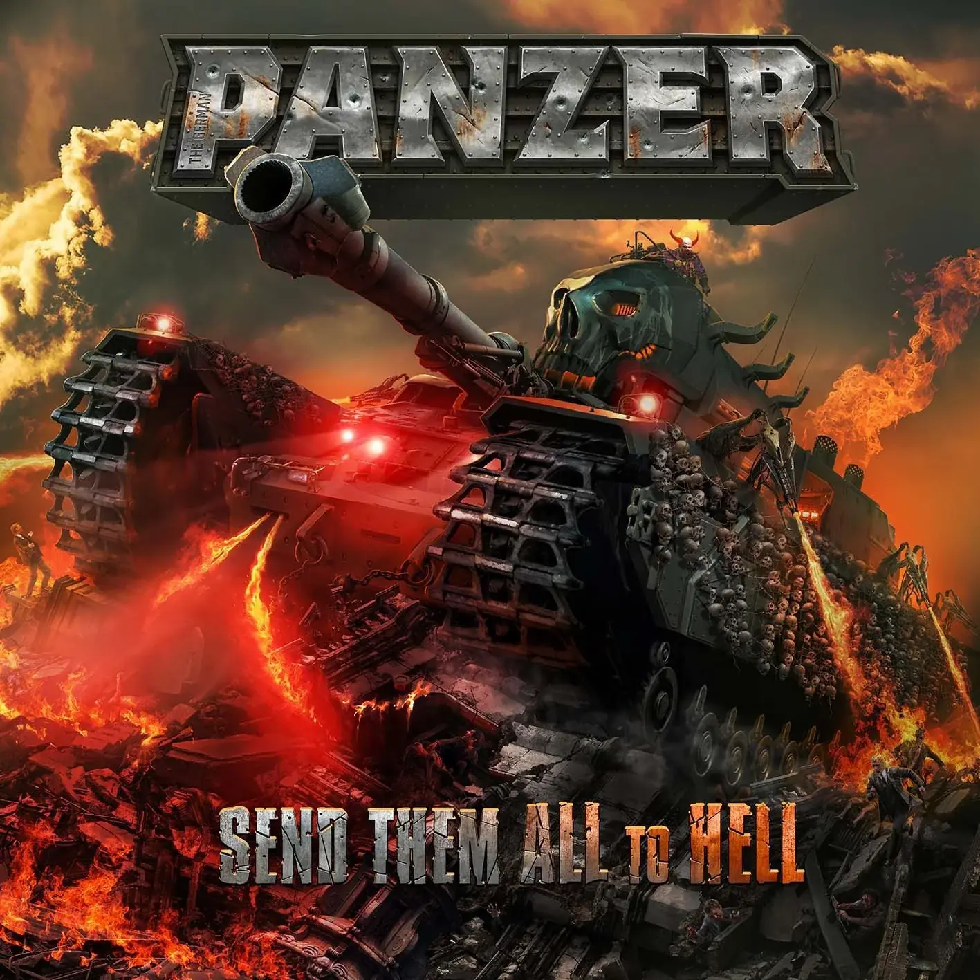 THE GERMAN PANZER · Send Them All To Hell | BLACK 2LP (Thrash Metal Vinyl) · Bild 1