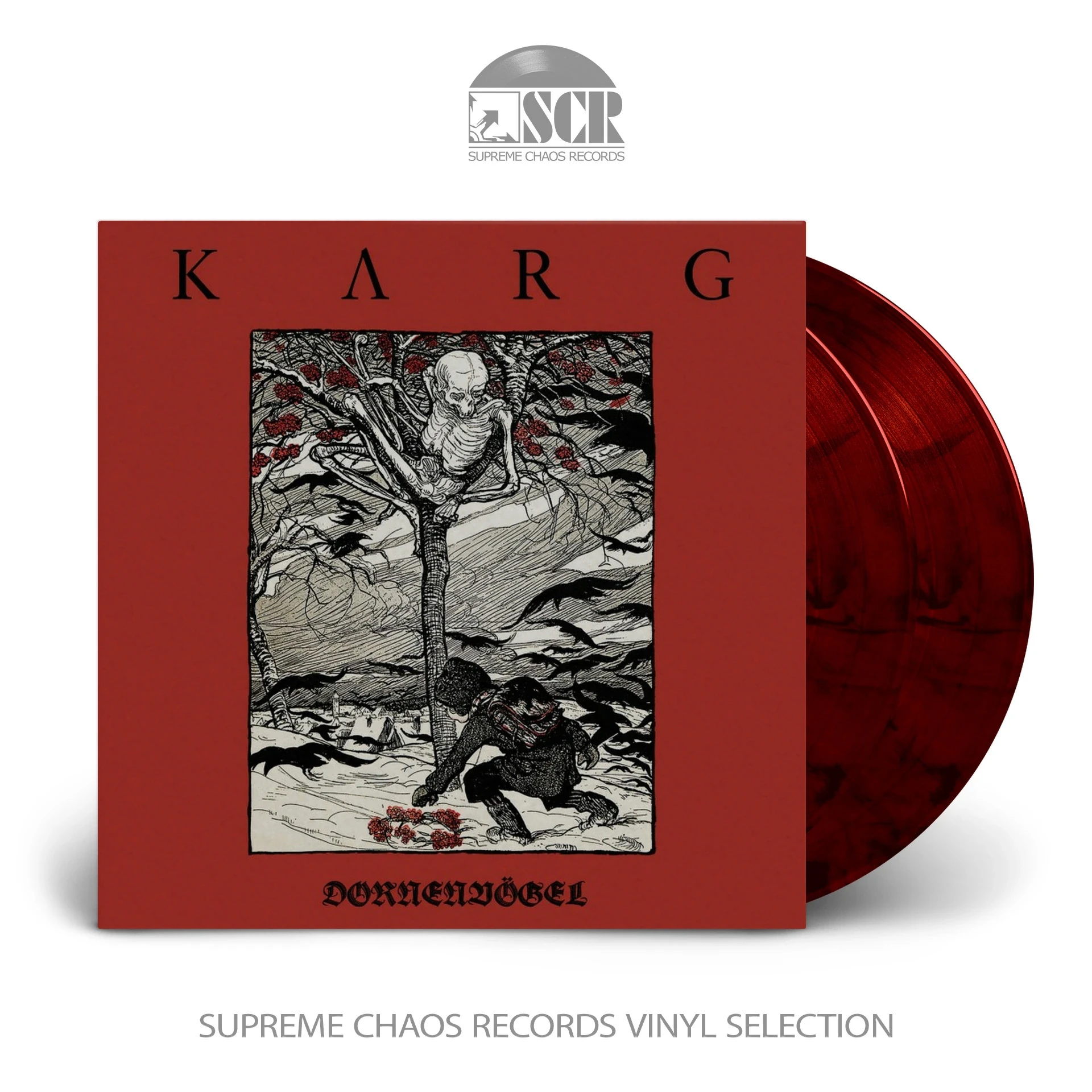 KARG · Dornenvögel | RED/BLACK 2LP (Post Metal Vinyl)
