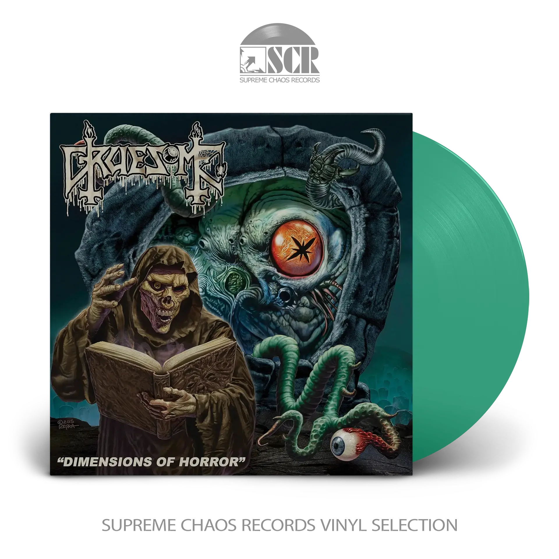 GRUESOME · Dimensions Of Horror | CLEAR GREEN LP (Death Metal Vinyl)
