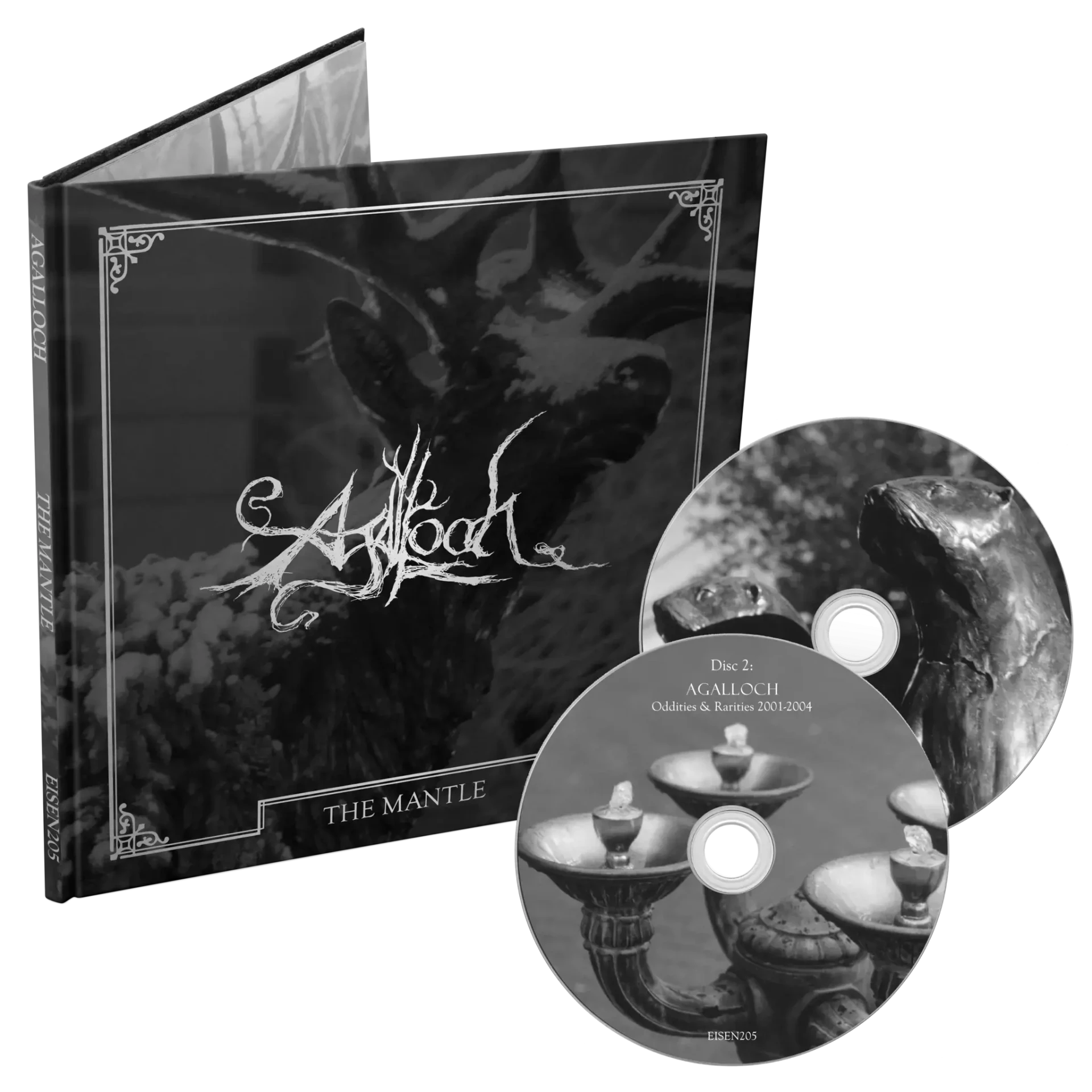 AGALLOCH - The Mantle · DELUXE HARDCOVER BOOK 2CD (Doom Metal/Black Metal CDs)
