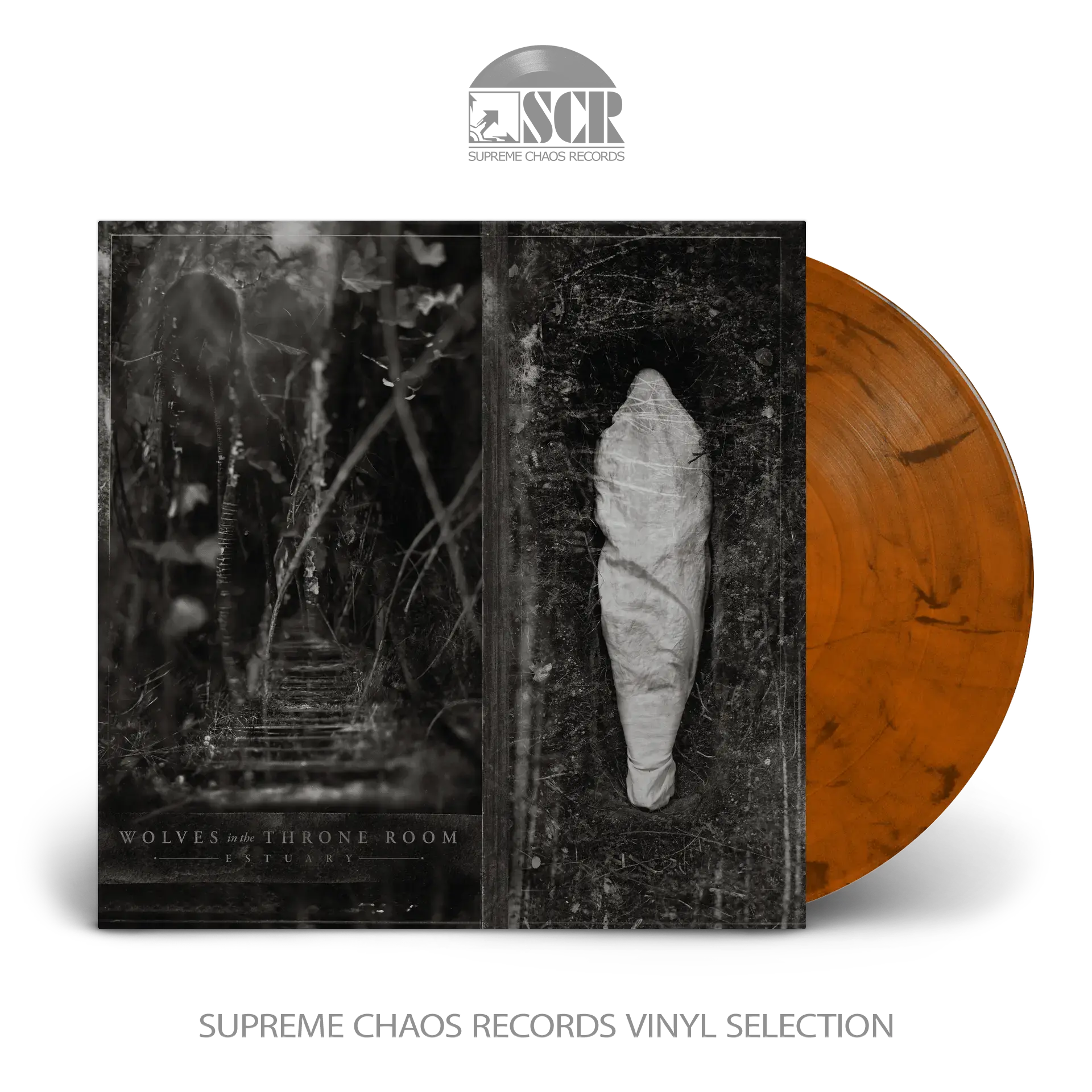 WOLVES IN THE THRONE ROOM - Estuary [ORANGE/BLACK LP] (Black Metal Vinyl)