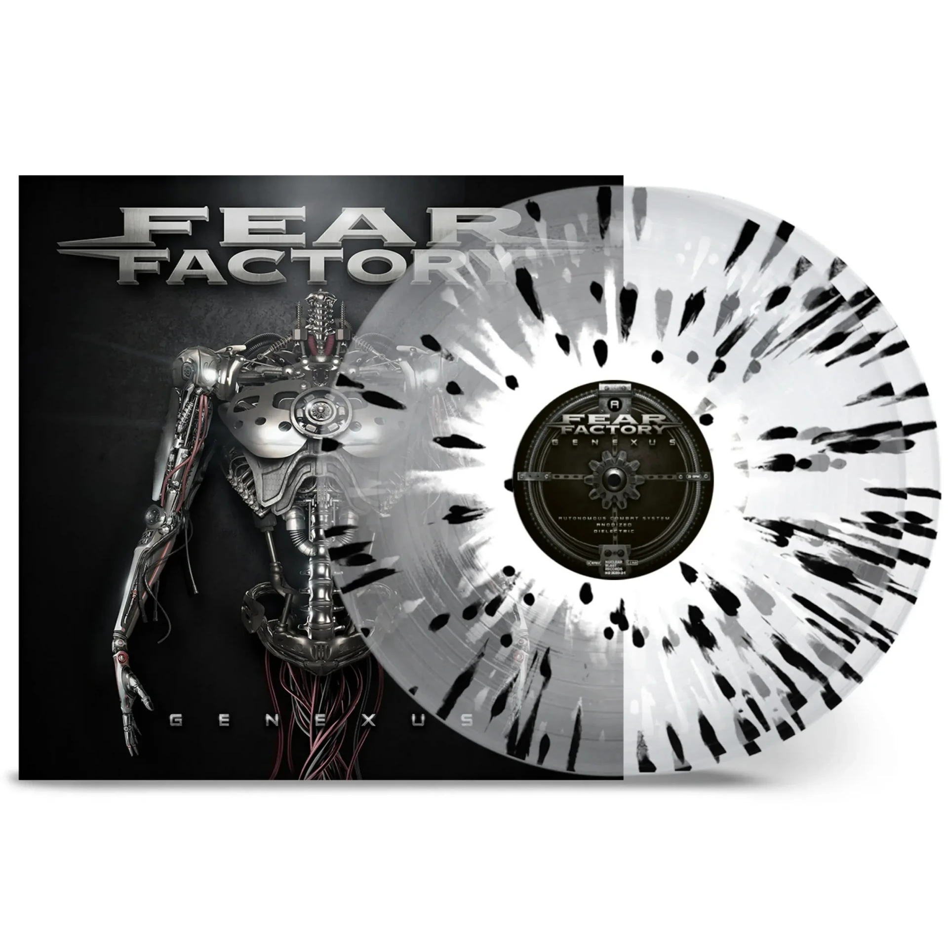 FEAR FACTORY - Genexus · CLEAR/BLACK/WHITE SPLATTER 2LP FEAR FACTORY - Genexus · CLEAR/BLACK/WHITE SPLATTER 2LP (Industrial Metal Vinyl)