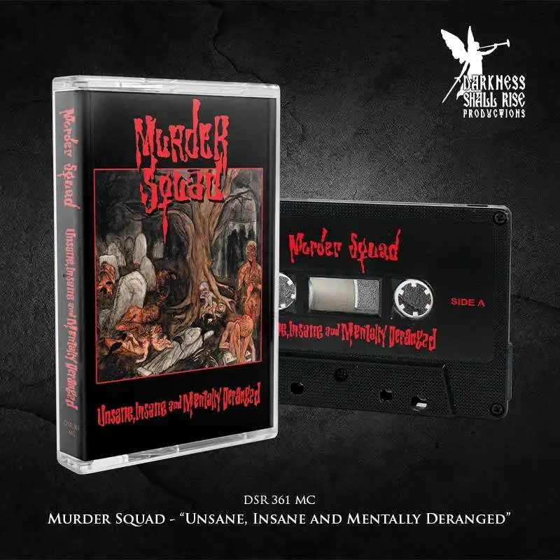 MURDER SQUAD · Unsane, Insane and Mentally Deranged | BLACK TAPE (Death Metal Tapes)