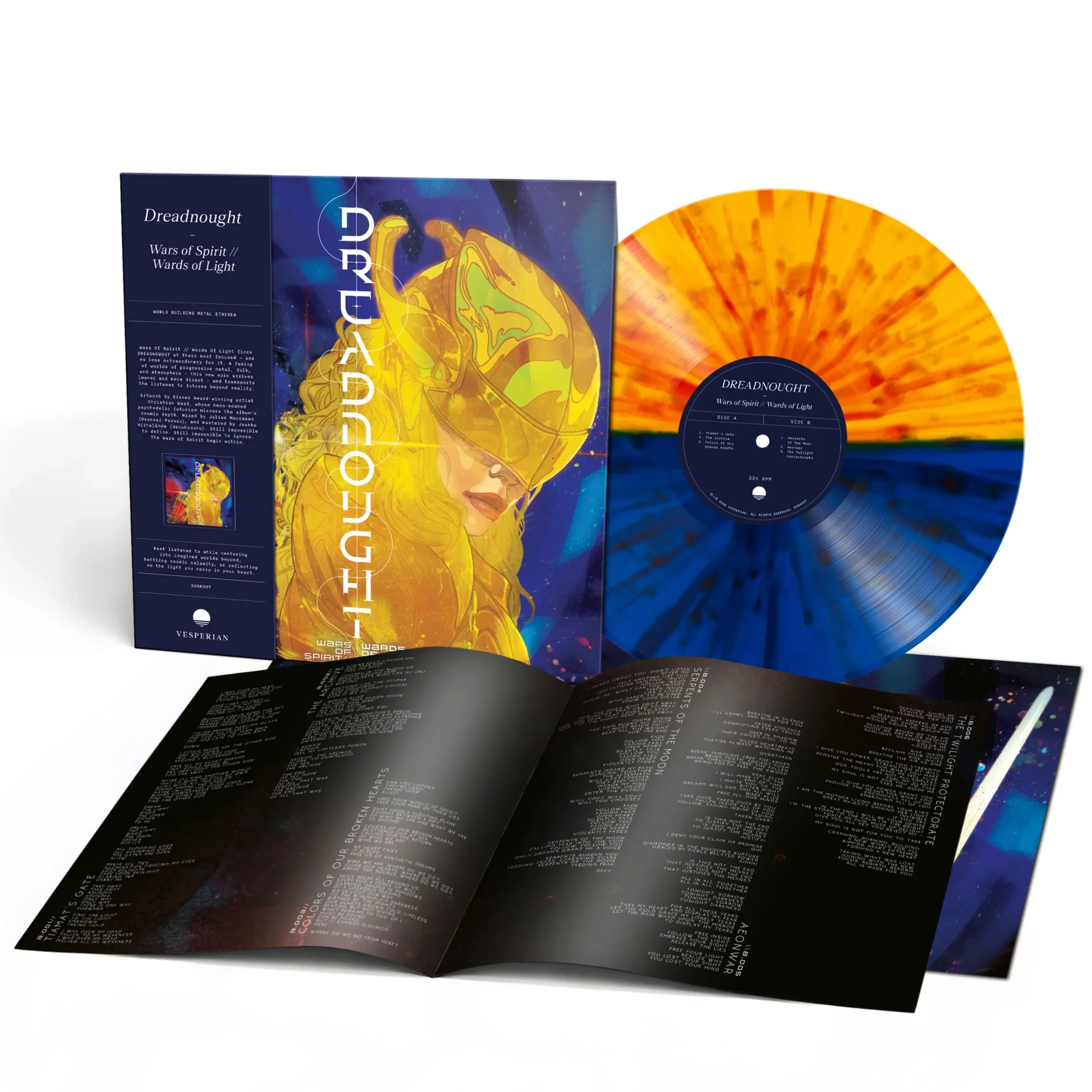 DREADNOUGHT · Wars of Spirit // Wards of Light | SPLATTER LP (Progressive Metal Vinyl)