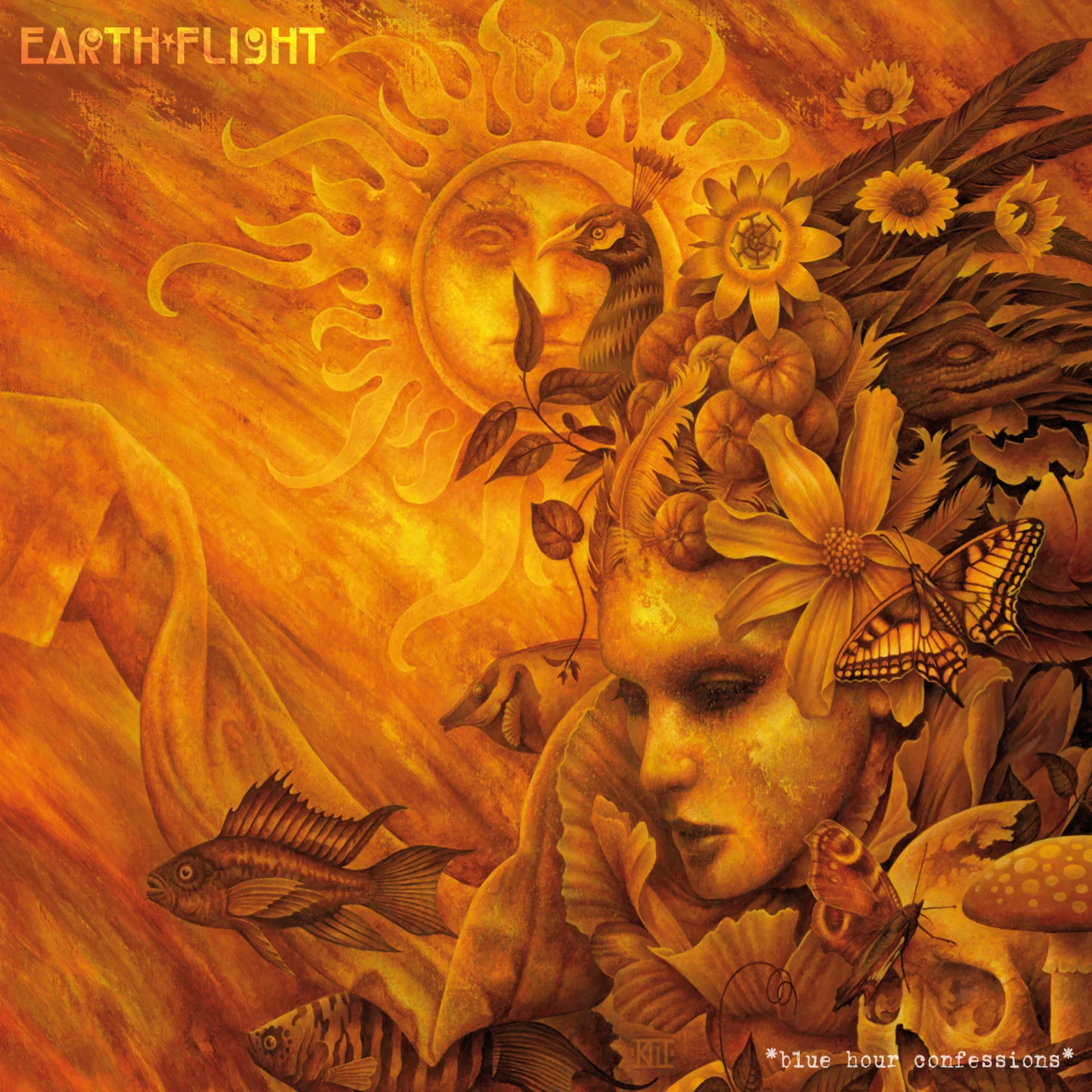 EARTH FLIGHT · Blue Hour Confessions | BLACK LP (Progressive Rock Vinyl) · Bild 1