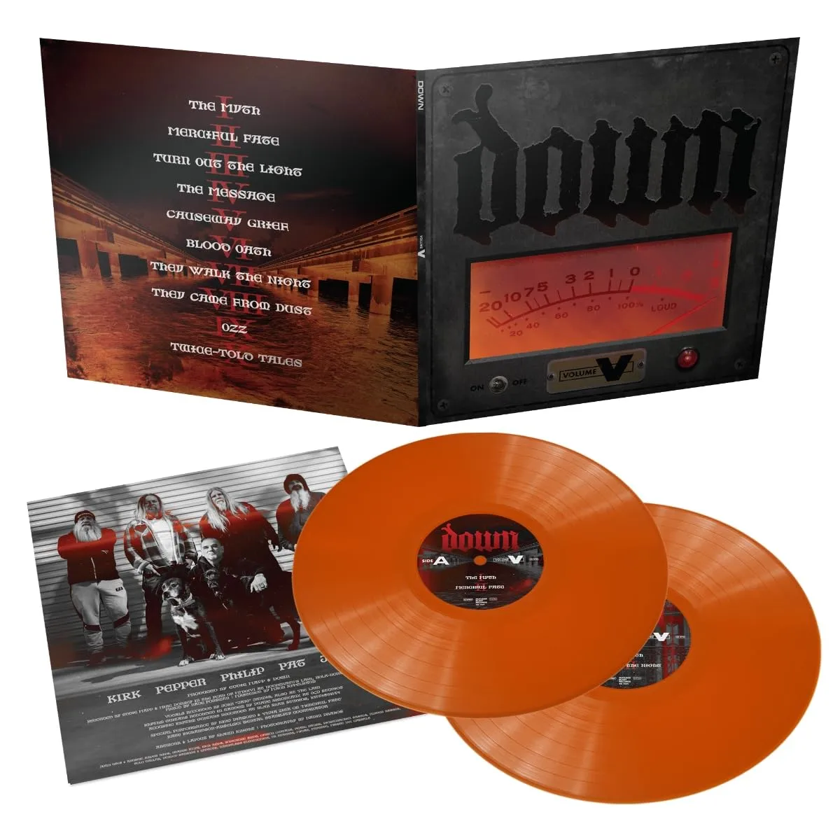 DOWN · Volume V | TRANSPARENT ORANGE 2LP (Heavy Metal Vinyl) · Bild 2