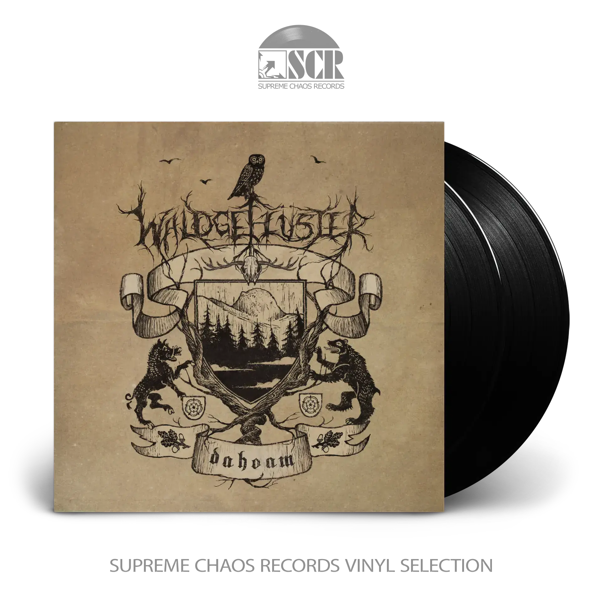 WALDGEFLÜSTER · Dahoam | BLACK 2LP (Black Metal Vinyl)