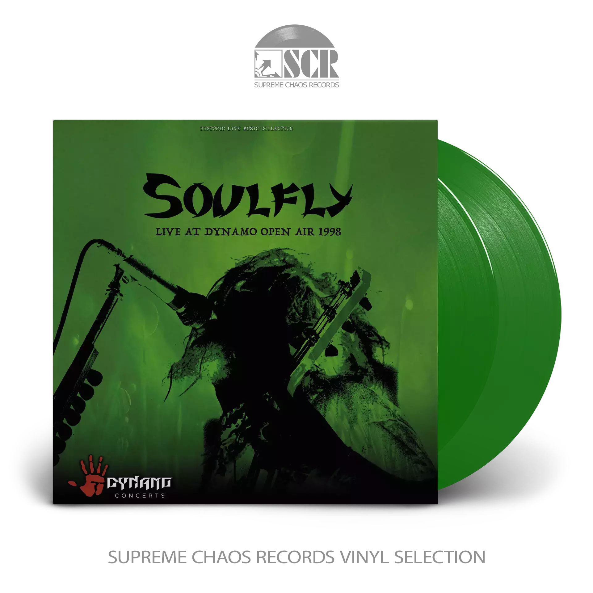 SOULFLY · Live At Dynamo Open Air 1998 | GREEN 2LP (Thrash Metal Vinyl)