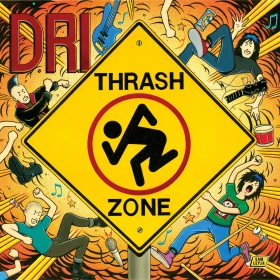 D.R.I. · Thrash Zone | ORANGE/YELLOW/WHITE SPLATTER LP (Thrash Metal Vinyl) · Bild 2