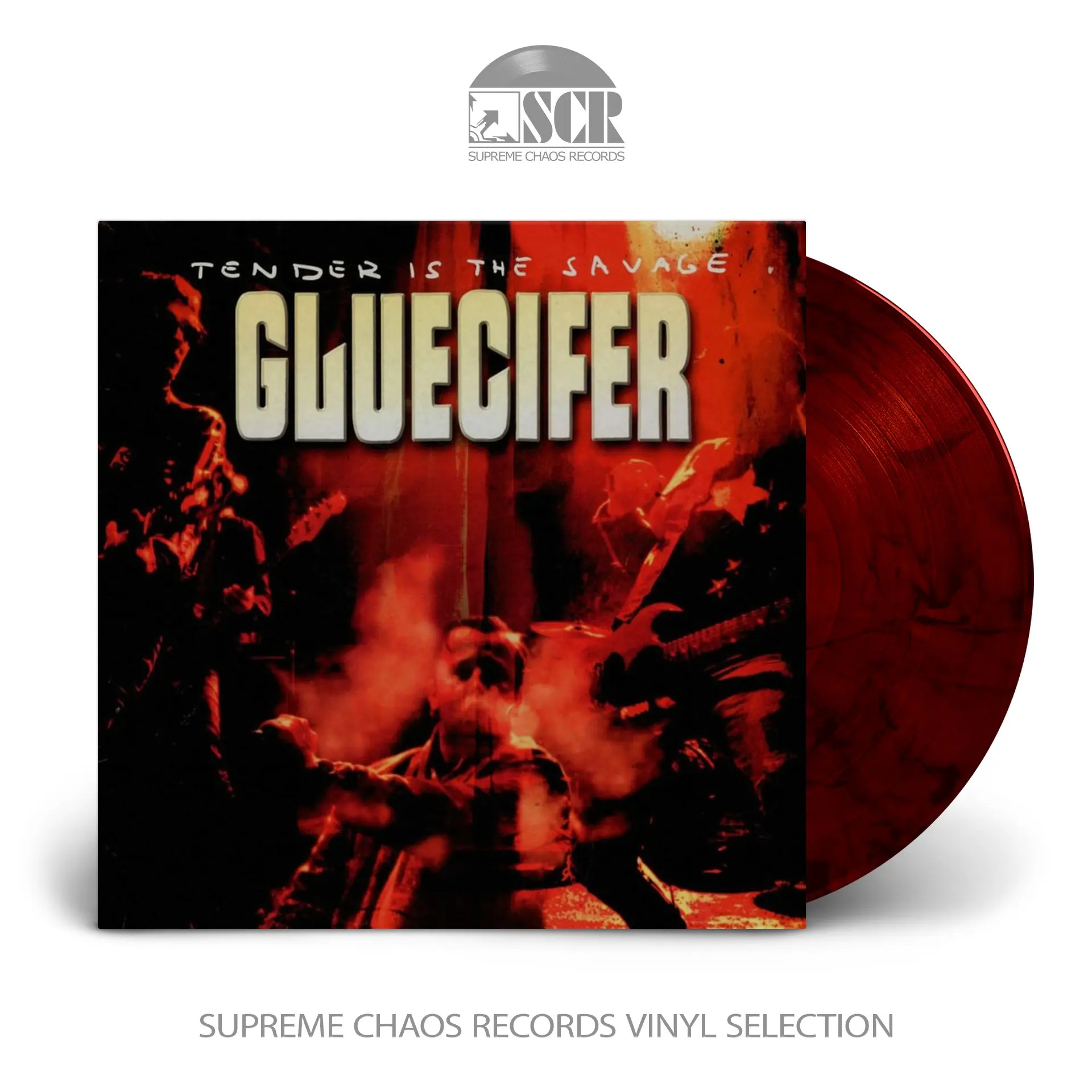GLUECIFER - Tender Is The Savage · DRACULA RED/BLACK LP GLUECIFER - Tender Is The Savage · DRACULA RED/BLACK LP (Hard Rock Vinyl)