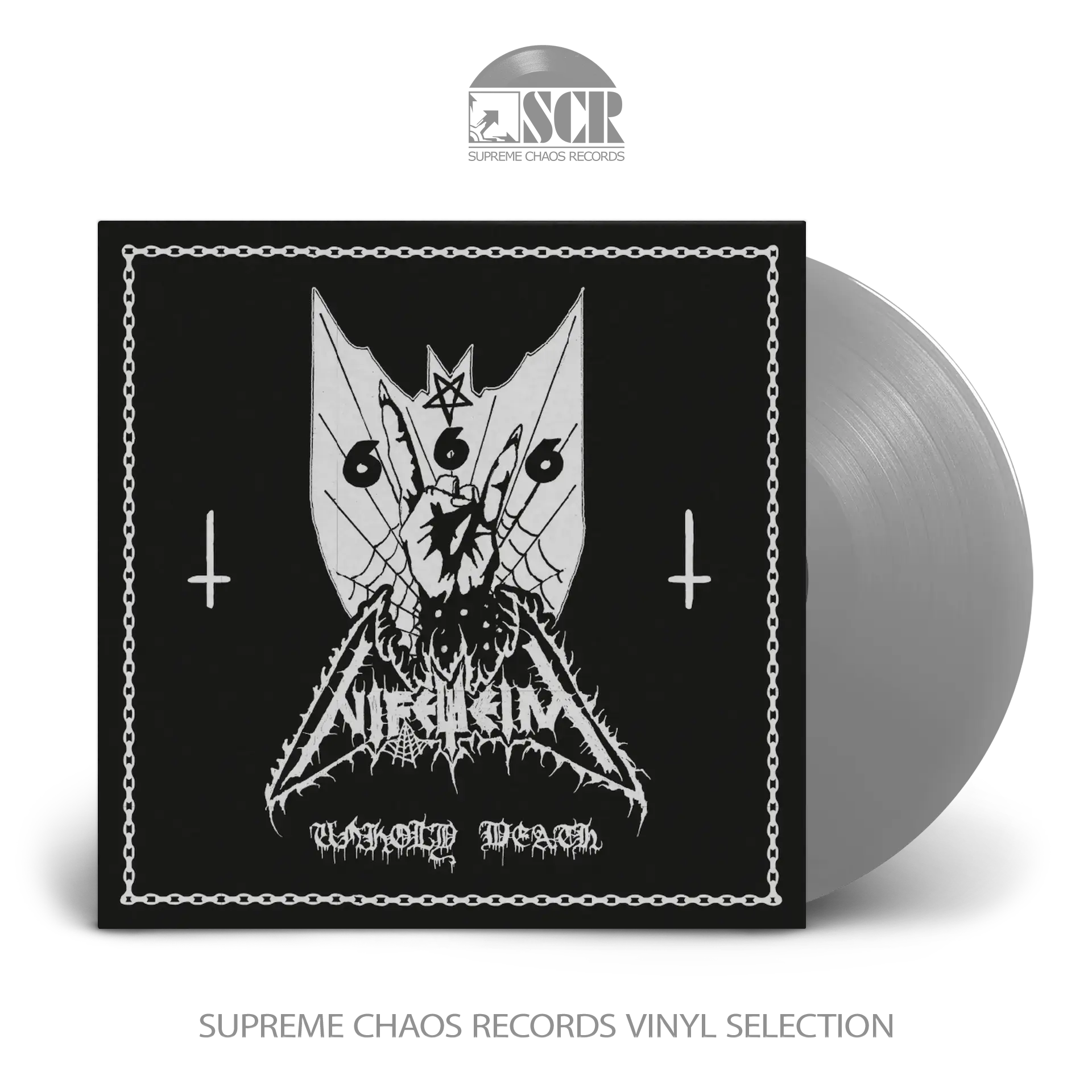 NIFELHEIM · Unholy Death | SILVER LP (Black Metal Vinyl)