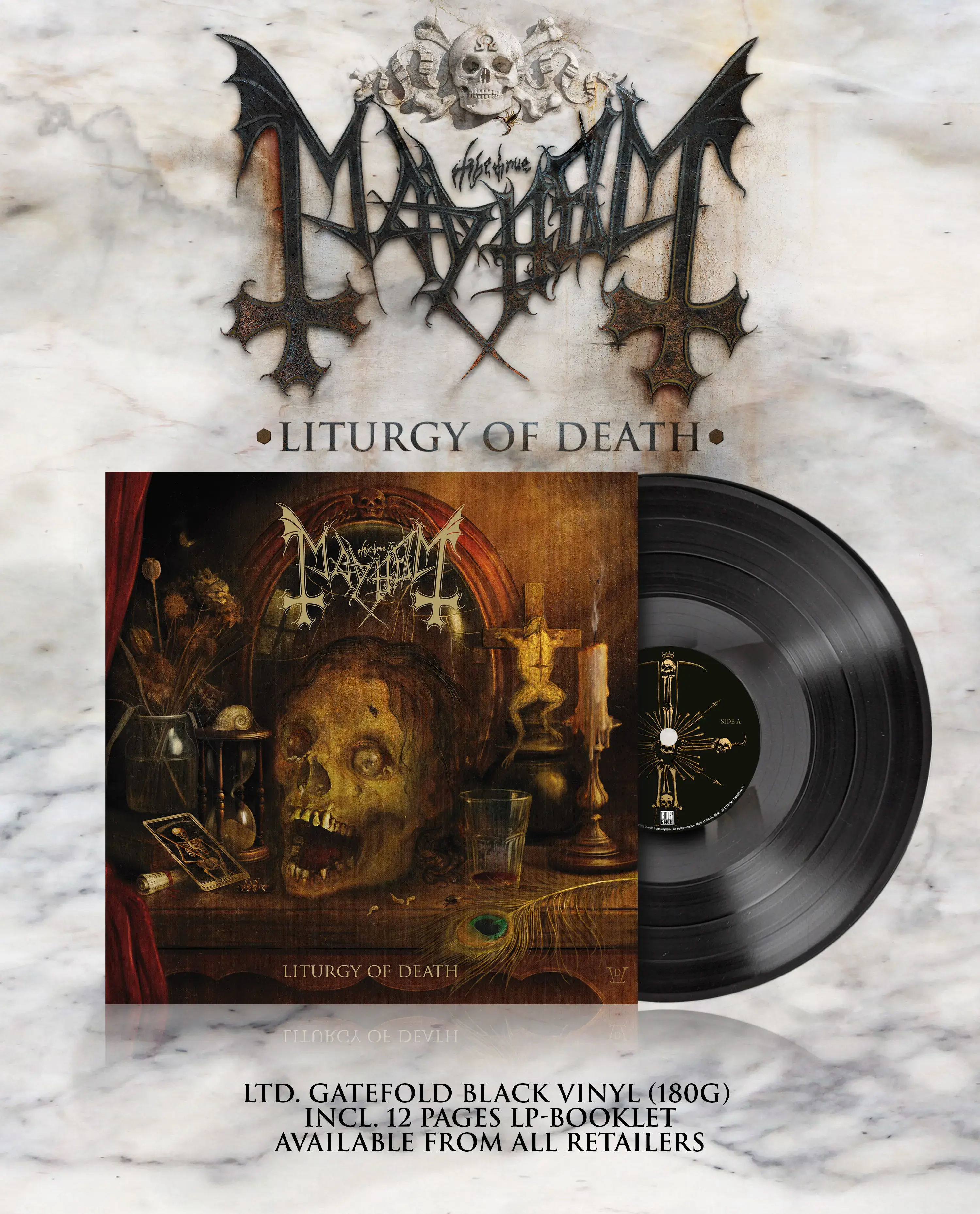 MAYHEM · Liturgy Of Death | BLACK LP (Black Metal Vinyl)