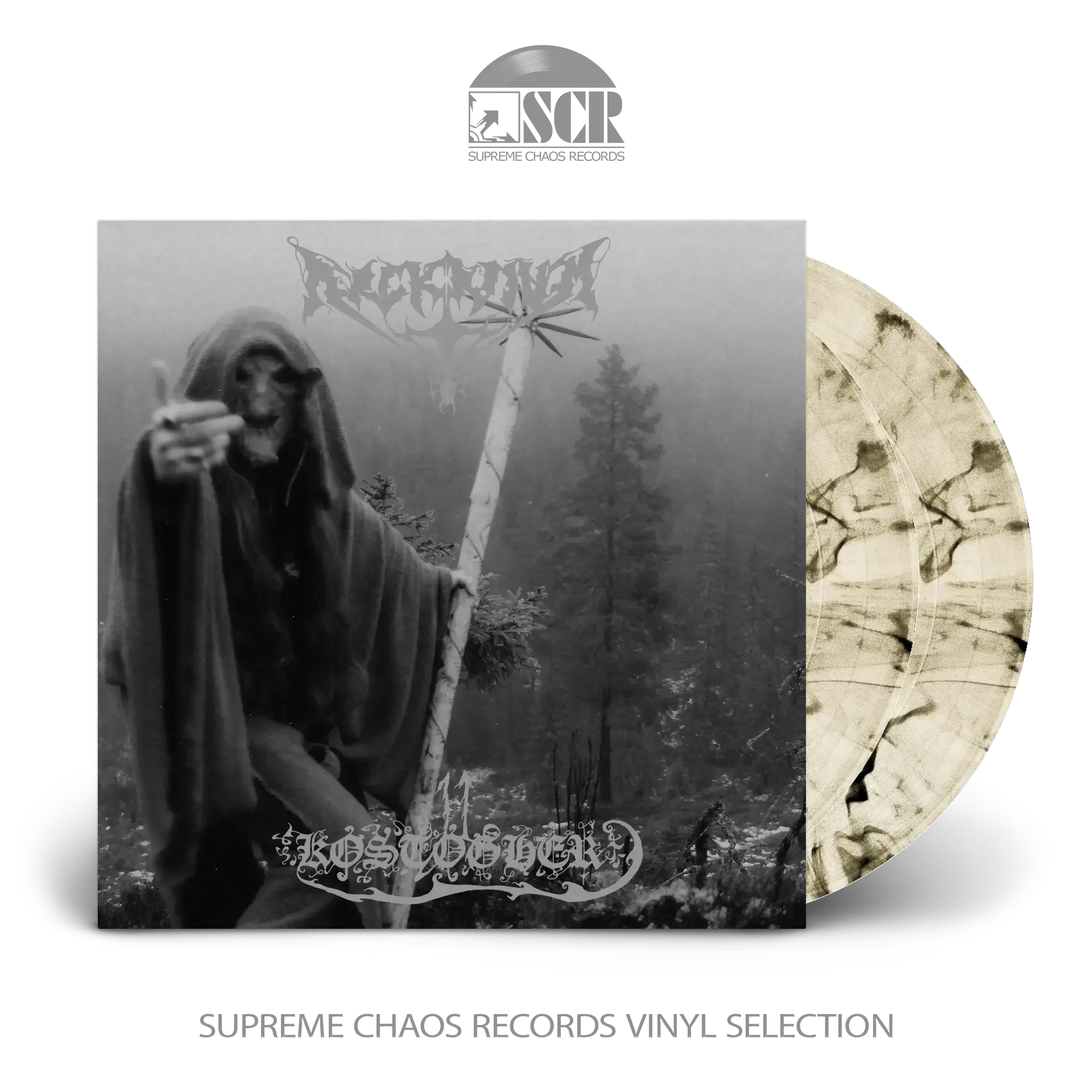 ARCKANUM · Kostogher | TRANSPARENT BLACK/SMOKE MARBLED 2LP (Black Metal Vinyl)