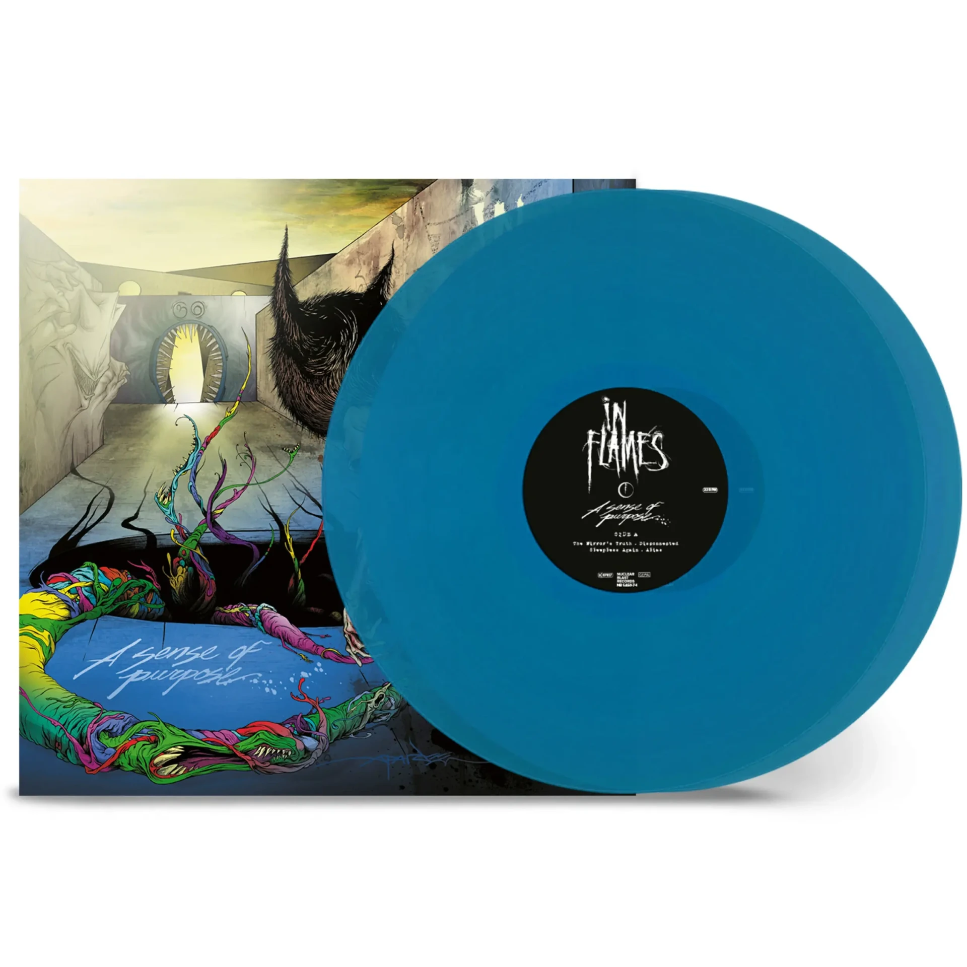 IN FLAMES - A Sense Of Purpose/The Mirror's Truth Version · TRANSPARENT OCEAN BLUE 2LP (Alternative Metal Vinyl)
