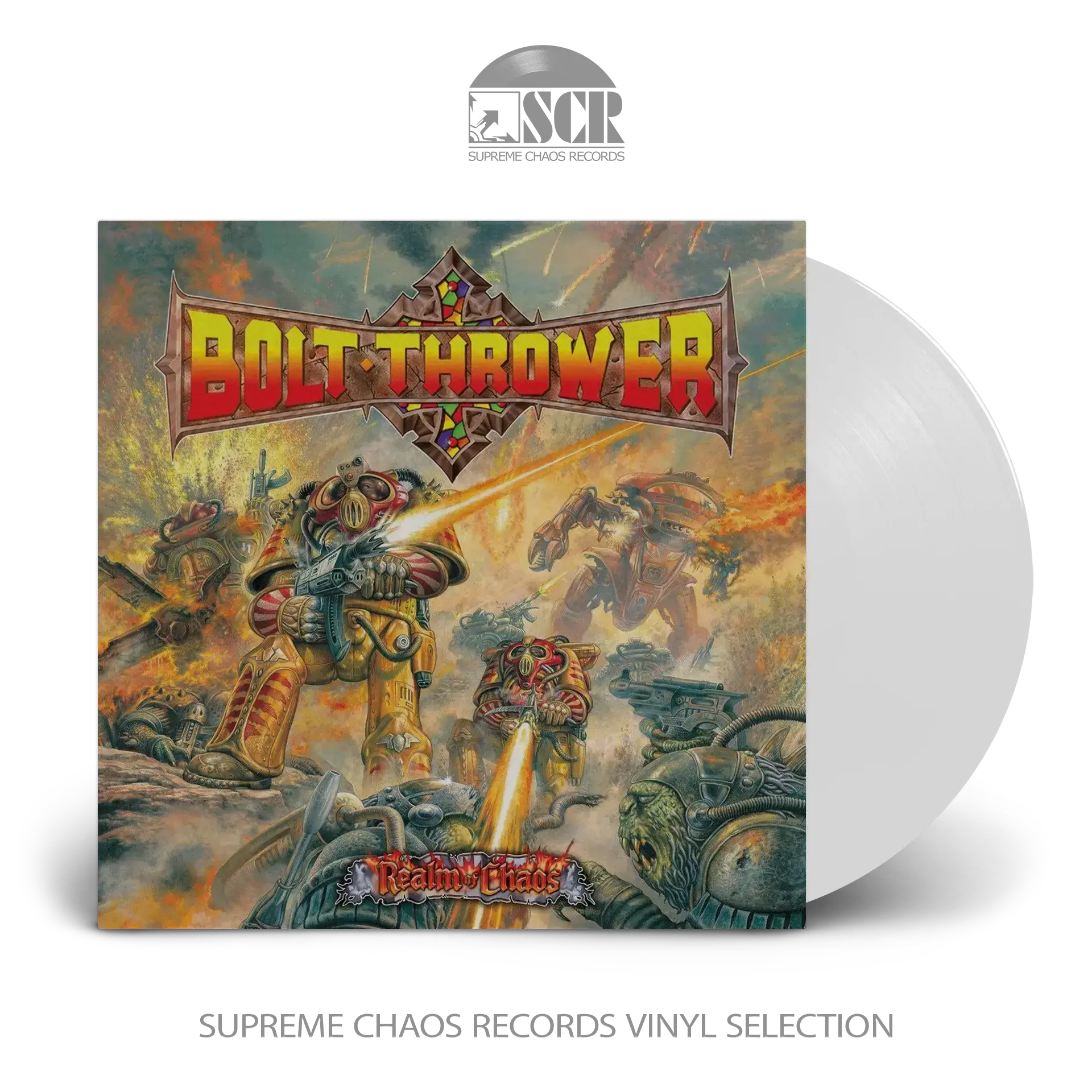 BOLT THROWER · Realm Of Chaos | WHITE LP (Death Metal/Grindcore Vinyl)