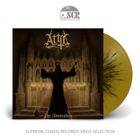 ATTIC · The Invocation | GOLD/BLACK SPLATTER LP (Heavy Metal/Doom Metal Vinyl)