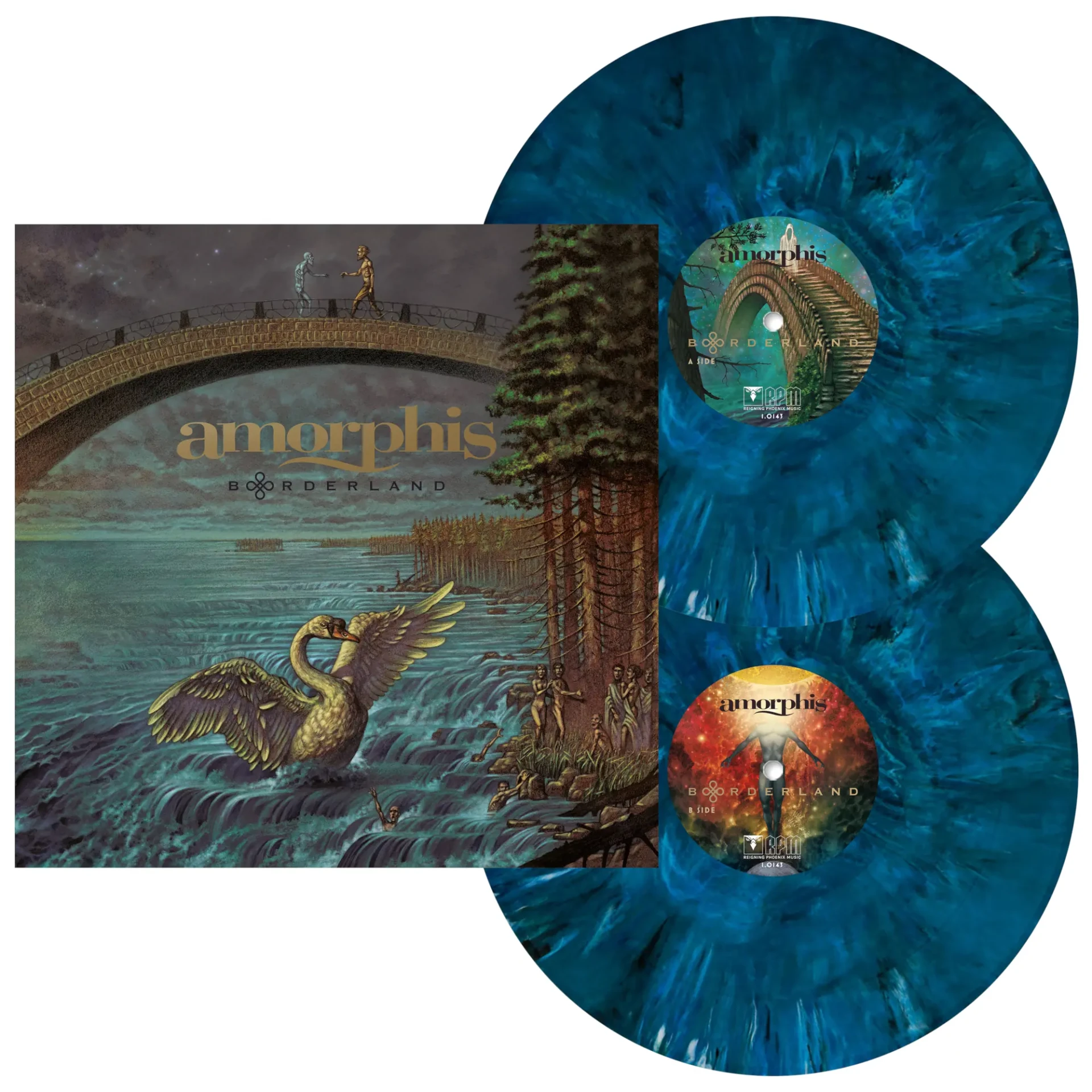 AMORPHIS - Borderland · EXCLUSIVE WAR BAND MARBLED 2LP (Heavy Metal/Gothic Metal/Death Metal Vinyl)