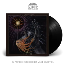 AKATECHISM / SLIDHR · Amongst The Lost Light Of Misaligned Stars | BLACK 7" EP (Black Metal Vinyl)