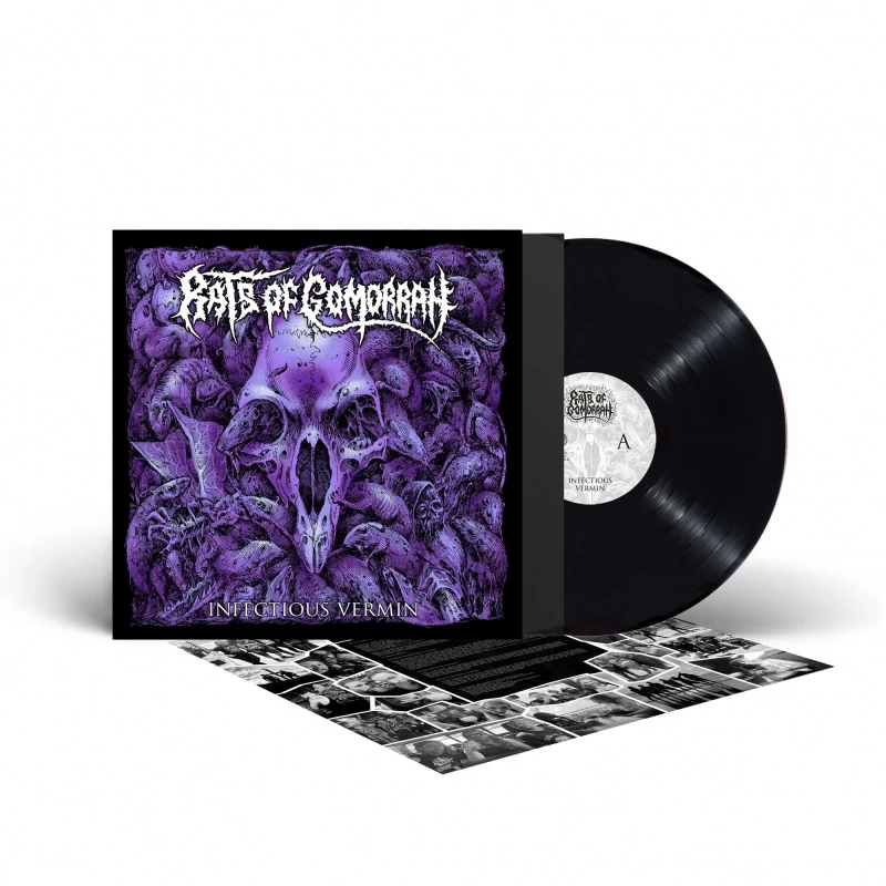 RATS OF GOMORRAH · Infectious Vermin | BLACK LP (Death Metal Vinyl)