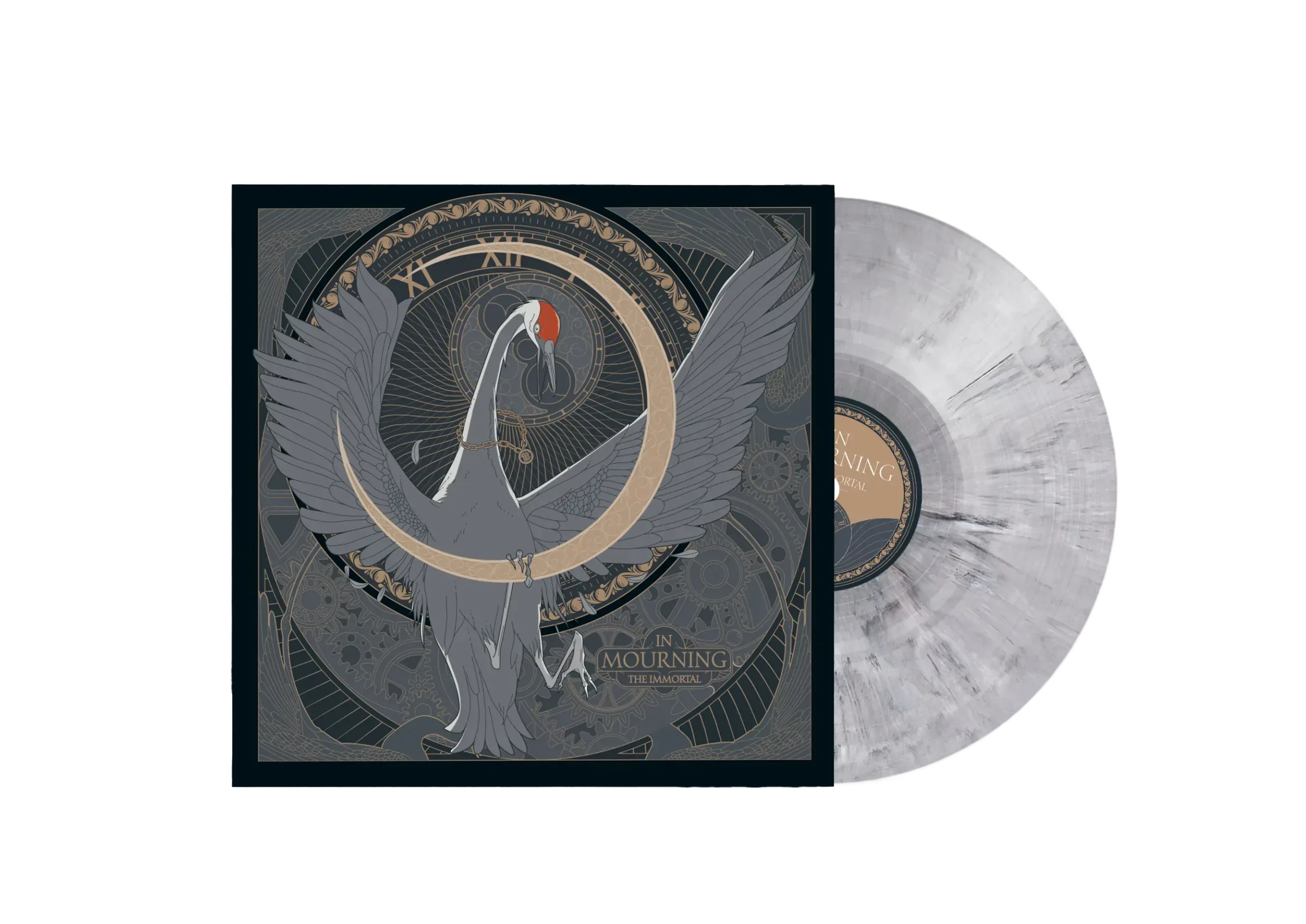 IN MOURNING - The Immortal (Bengans exclusive) · GREY MARBLED LP (Melodic Death Metal/Progressive Metal/Doom Metal Vinyl)