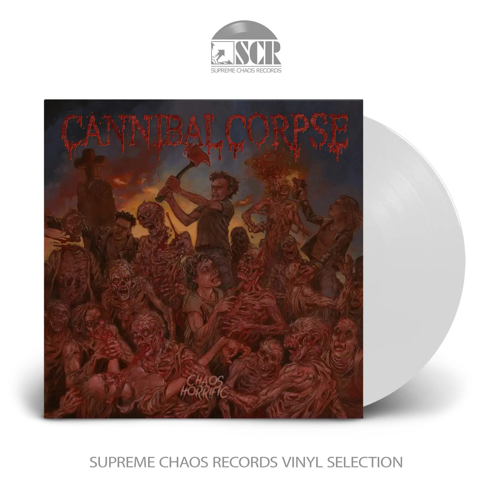 CANNIBAL CORPSE - Chaos Horrific · WHITE LP (Death Metal Vinyl)