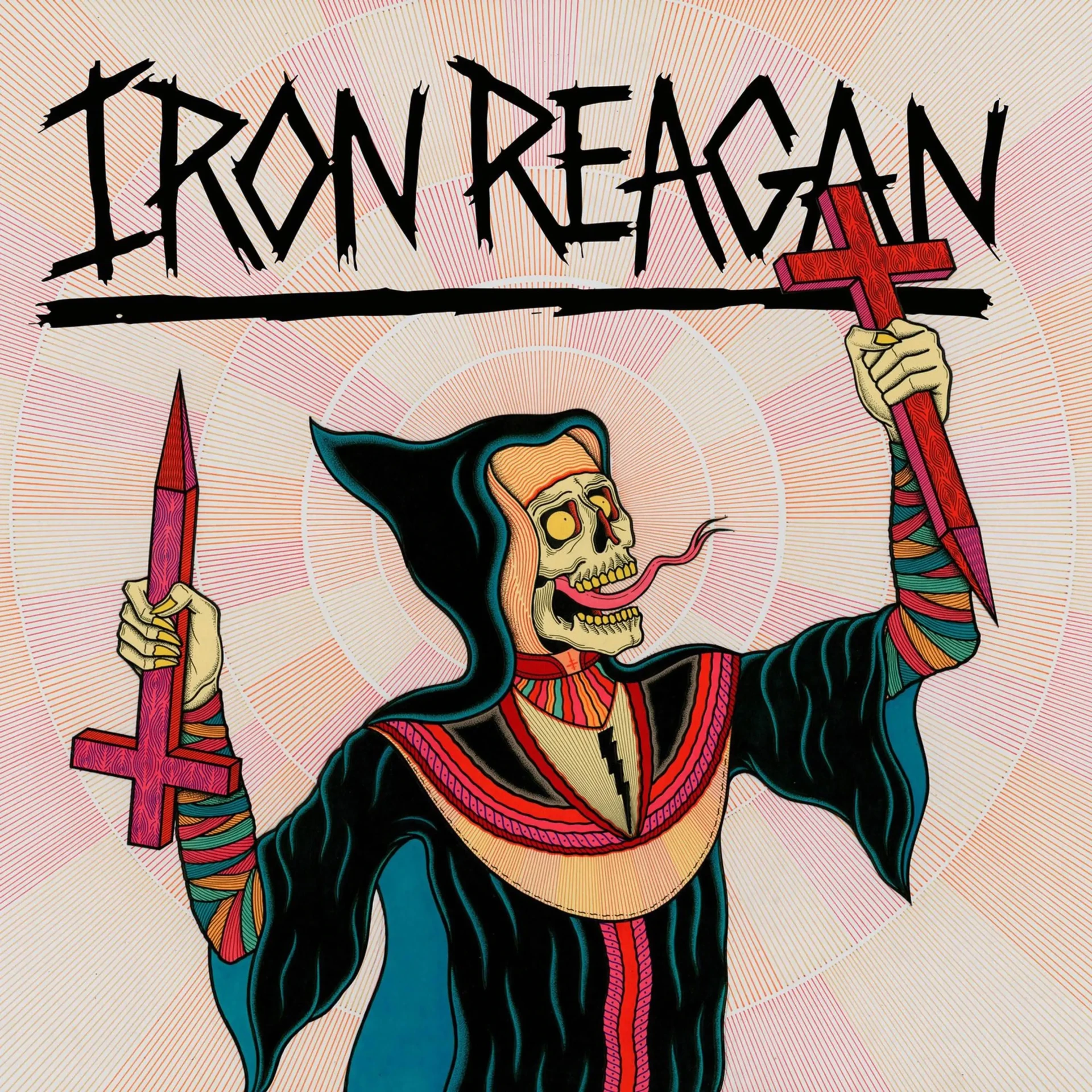 IRON REAGAN · Crossover Ministry | CLEAR RAINBOW SPLATTER LP (Thrash Metal/Hardcore Vinyl) · Bild 1