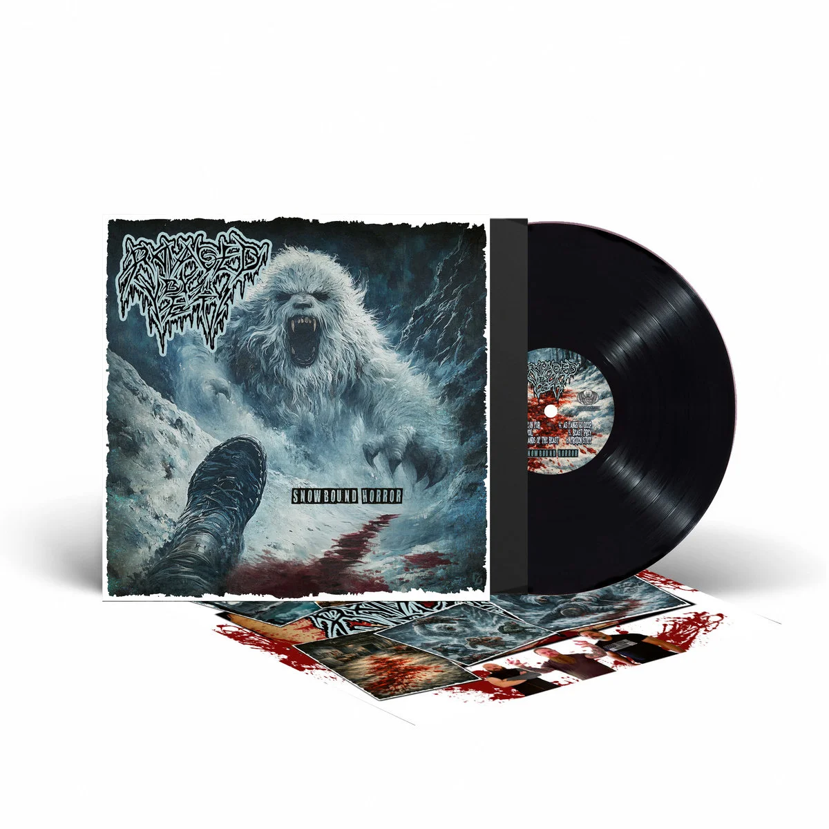 RAVAGED BY THE YETI · Snowbound Horror | BLACK LP (Death Metal Vinyl) · Bild 3