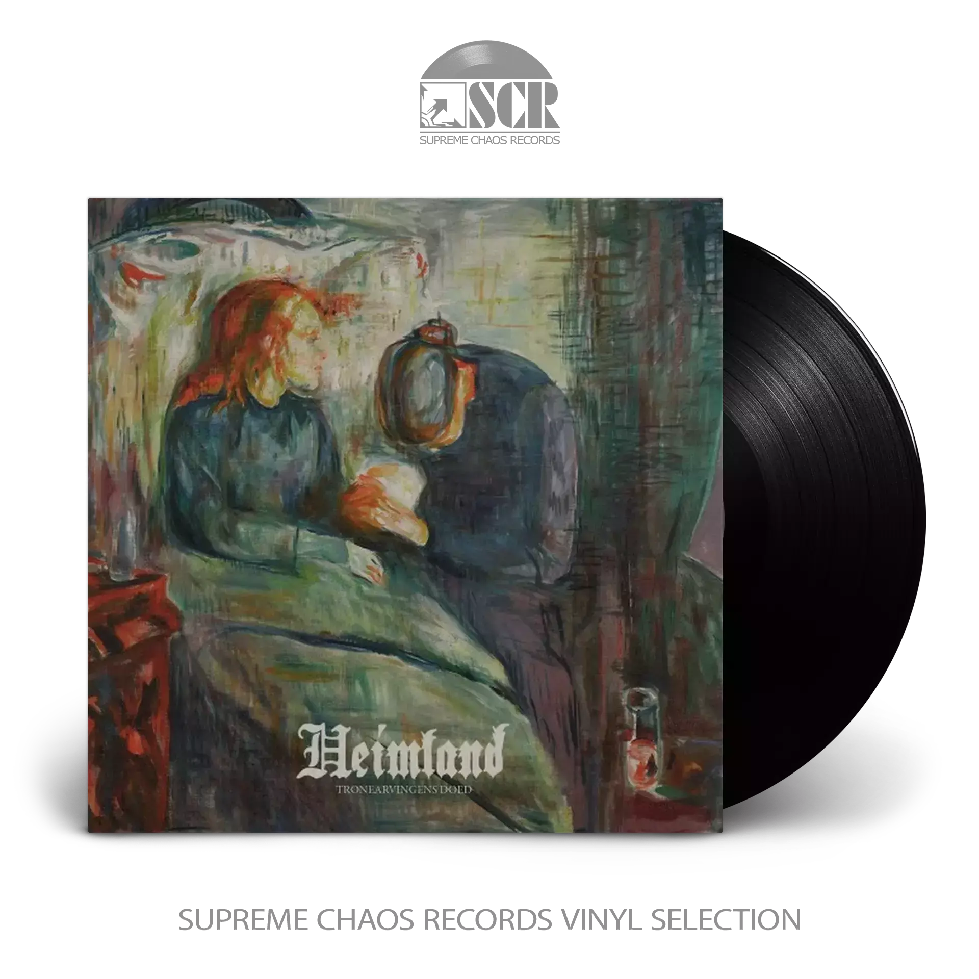 HEIMLAND · Tronearvingens Doed | BLACK 7" LP (Black Metal Vinyl)