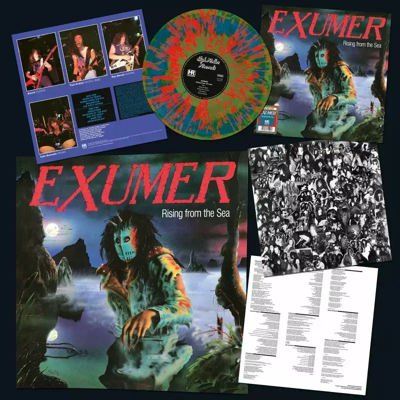 EXUMER · Rising from the Sea | GREEN/BLUE/RED SPLATTER LP (Thrash Metal Vinyl)