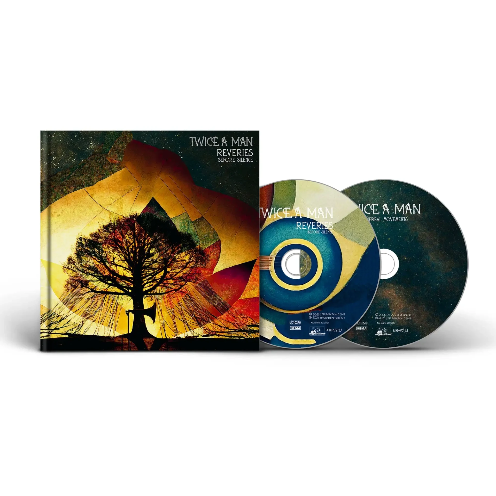 TWICE A MAN · Reveries Before Silence | 2CD ARTBOOK (Electronic CDs)