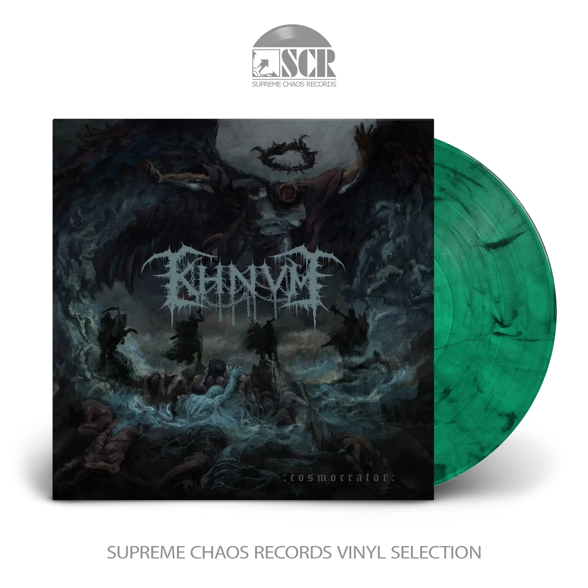 KHNVM · Cosmocrator | TURQUOISE/BLACK LP (Death Metal Vinyl)