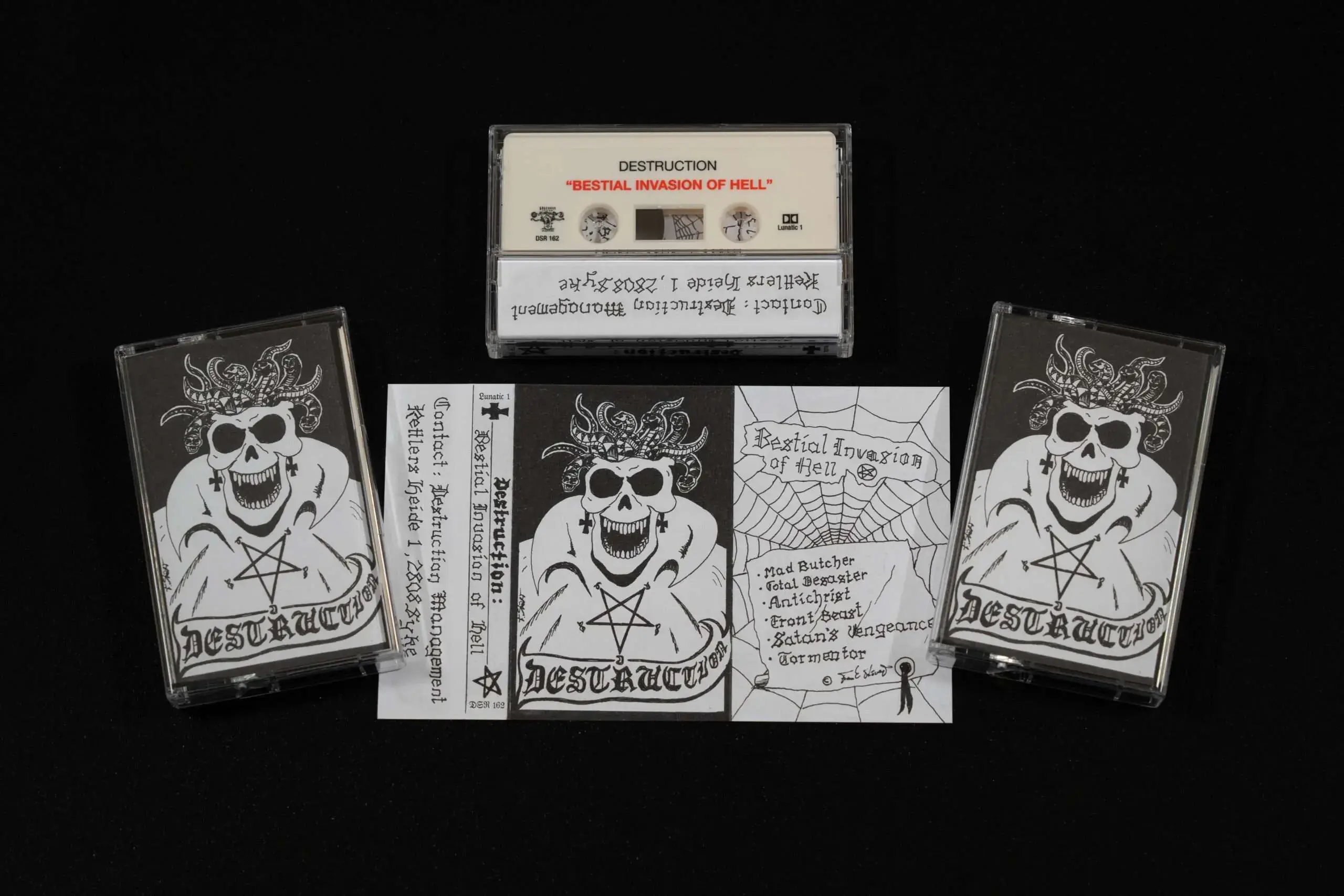 DESTRUCTION - BESTIAL INVASION OF HELL · WHITE TAPE DESTRUCTION - BESTIAL INVASION OF HELL · WHITE TAPE (Thrash Metal Tapes)