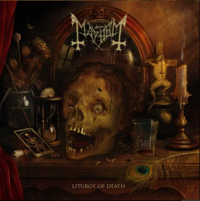 MAYHEM · Liturgy Of Death | ORANGE/BLACK MARBLED LP (Black Metal Vinyl) · Bild 1