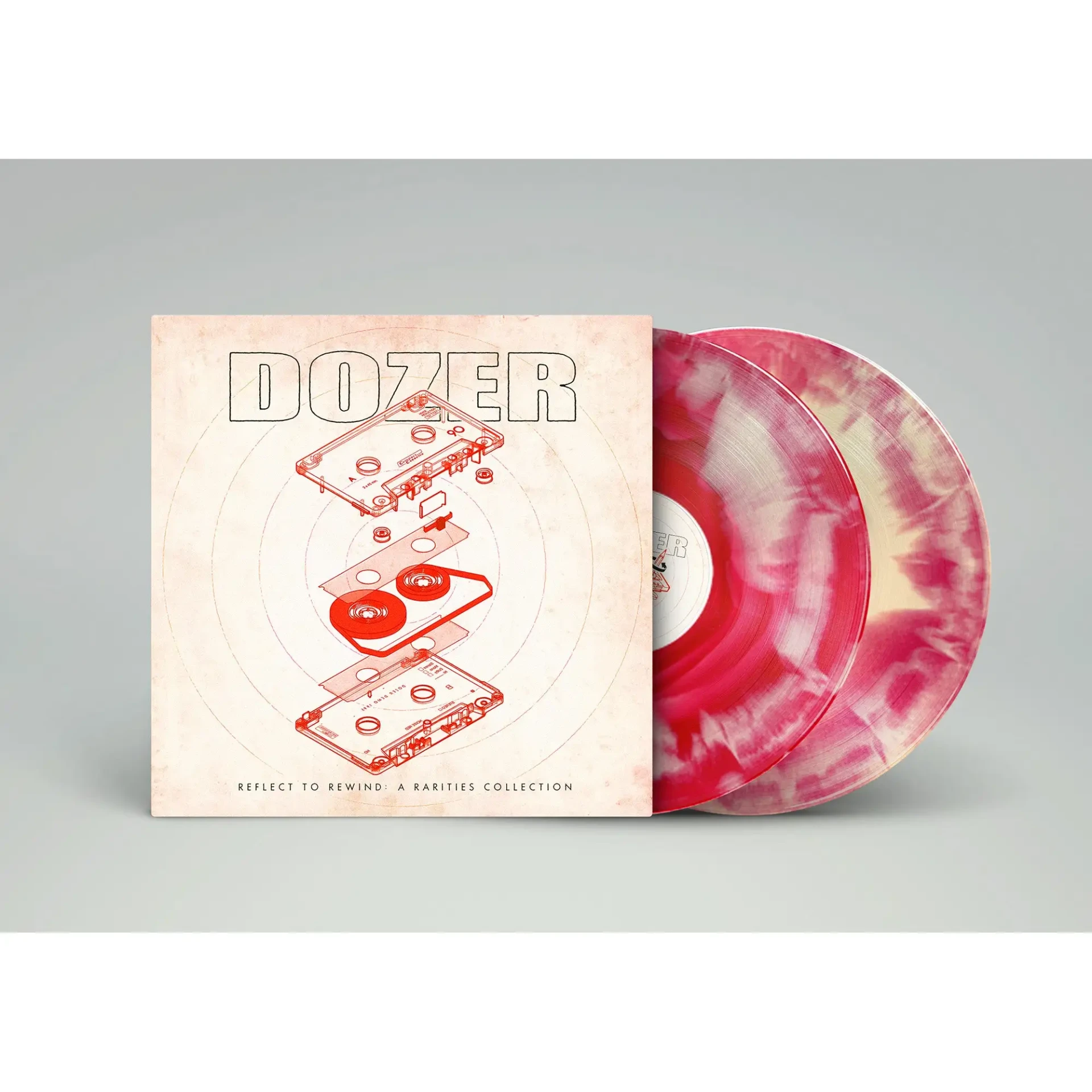 DOZER · Reflect to Rewind: A Rarities Collection | BONE WHITE RED MARBLED 2LP (Stoner Rock Vinyl) · Bild 2
