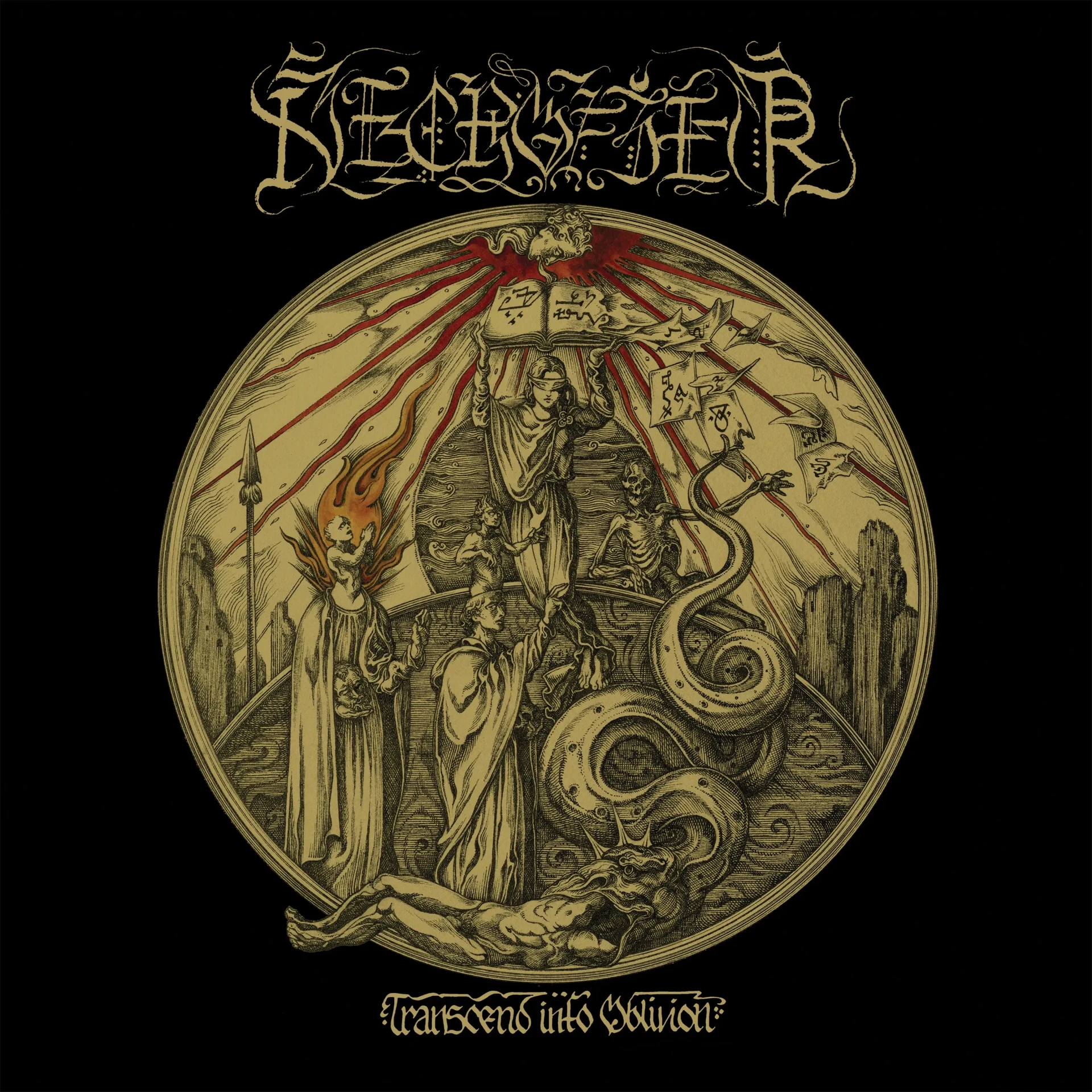 NECROFIER · Transcend Into Oblivion | CLEAR/RED 2LP (Death Metal/Black Metal Vinyl) · Bild 1