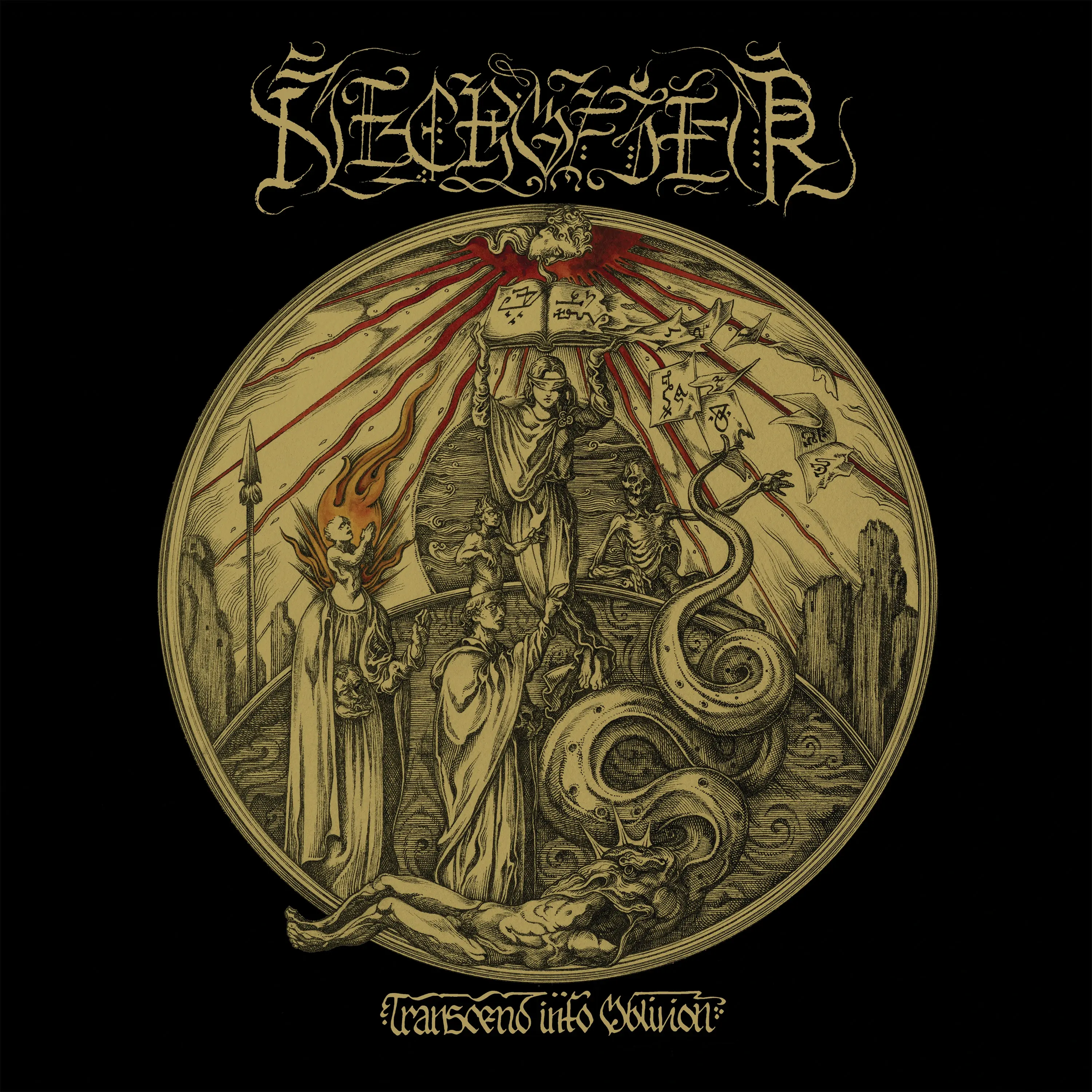 NECROFIER · Transcend Into Oblivion | CLEAR/RED 2LP (Death Metal/Black Metal Vinyl) · Bild 1